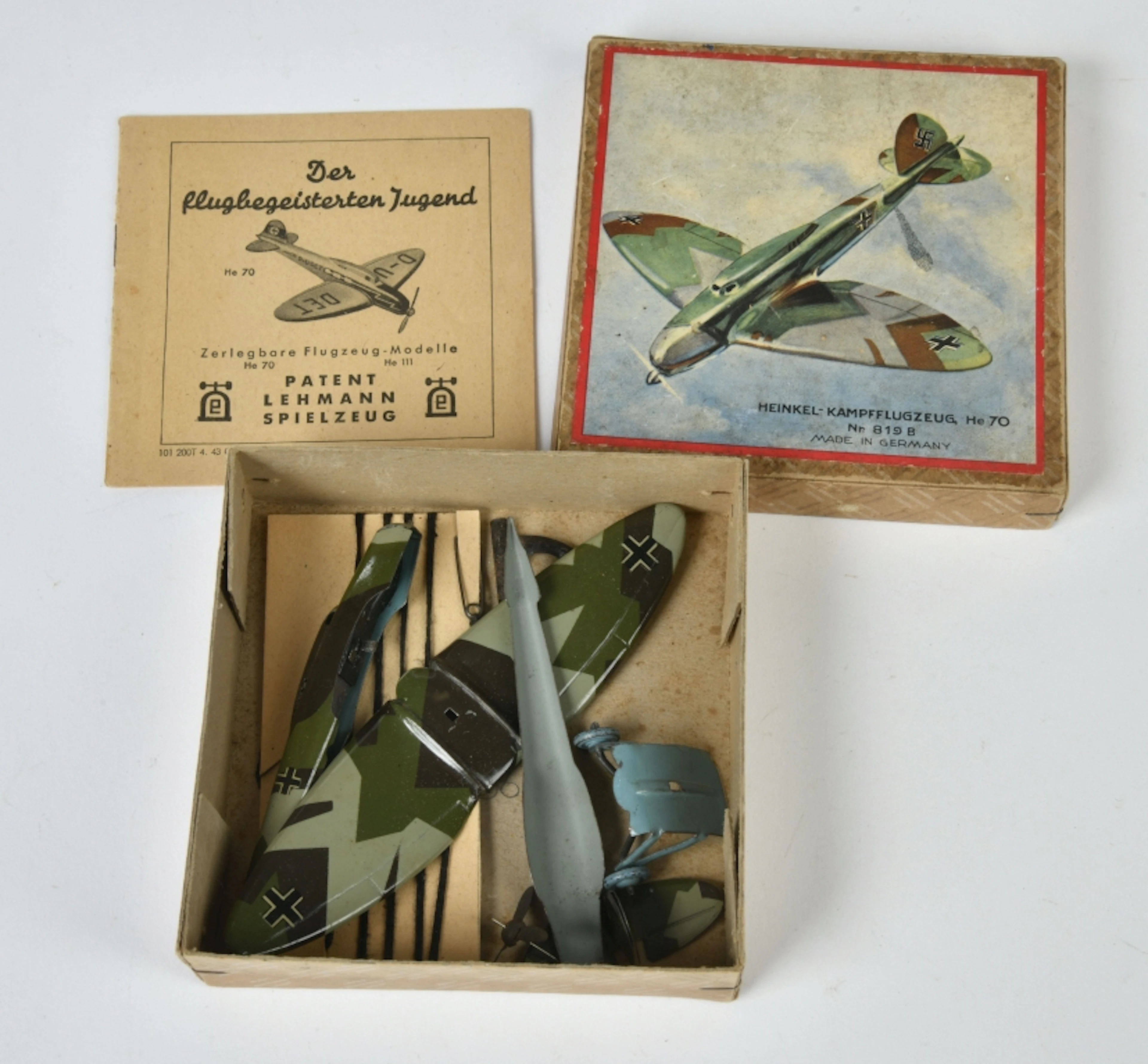 Lehmann, Heinkel-Kampfflugzeug He 70 Bausatz