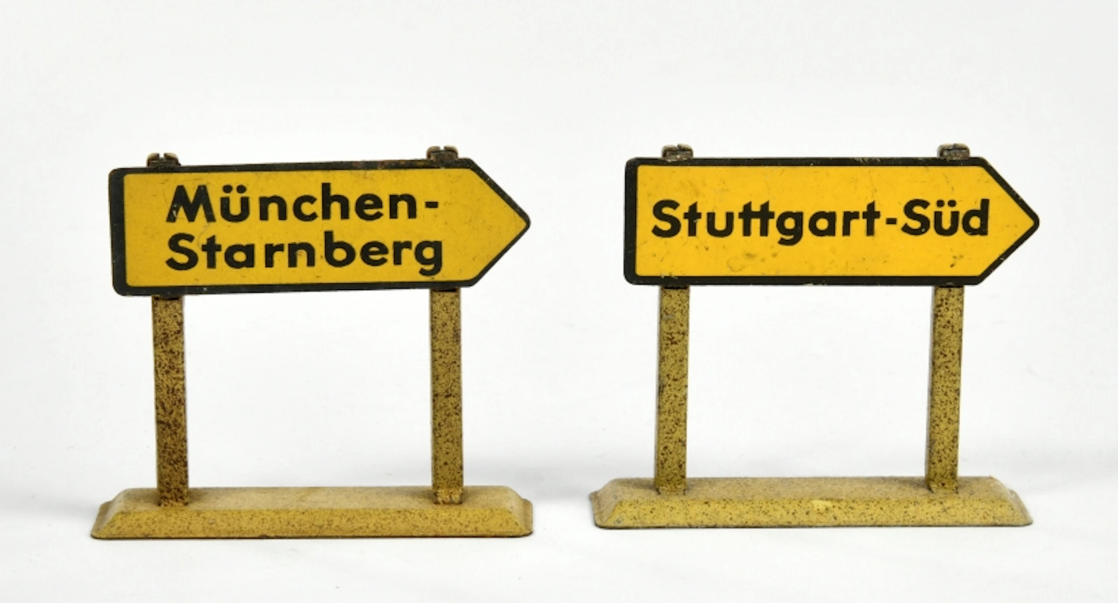 Tippco, 2 Schilder für Reichsautobahn Stuttgart-Süd & München-Starnberg