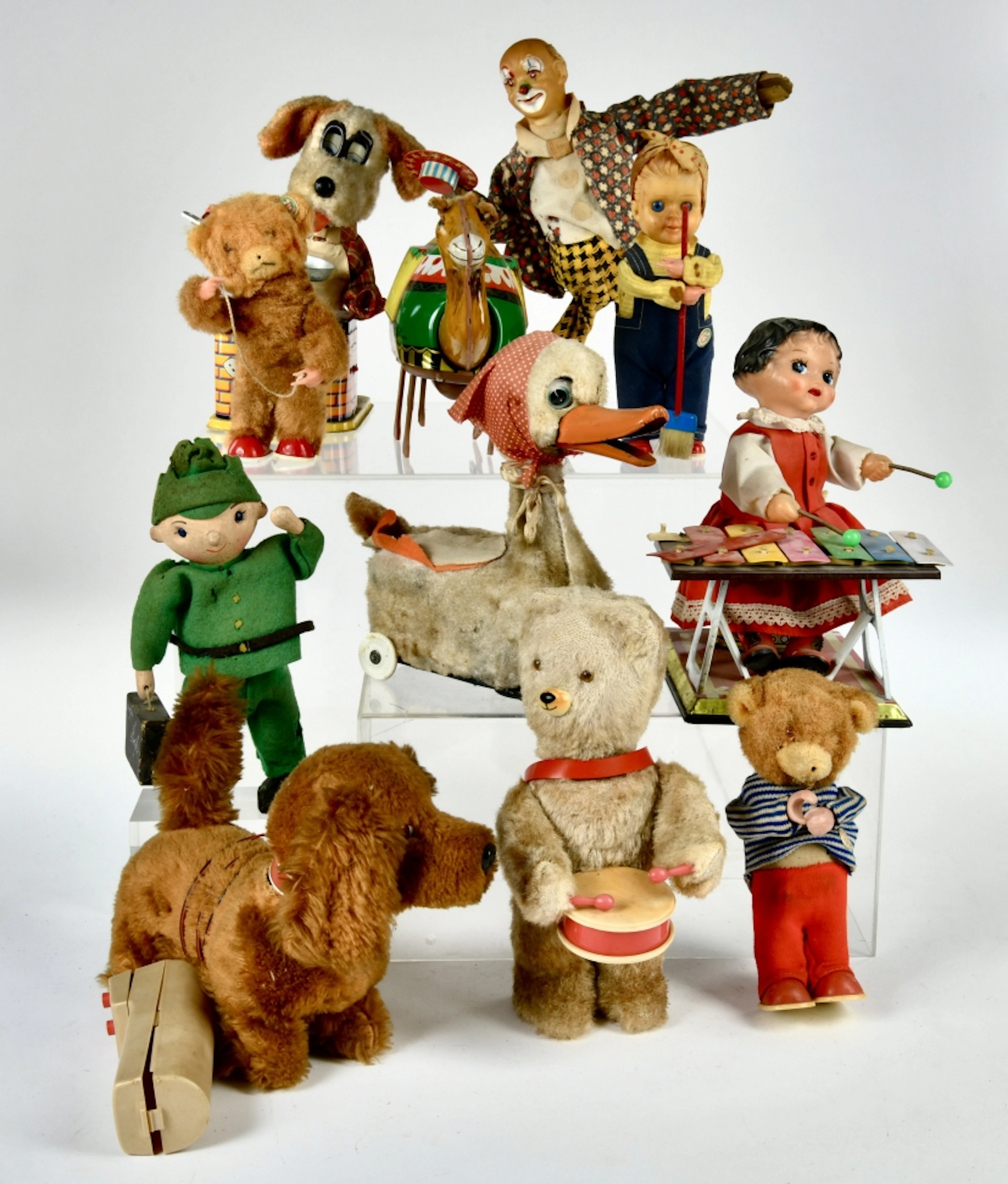 Konvolut Puppen, Stofftiere