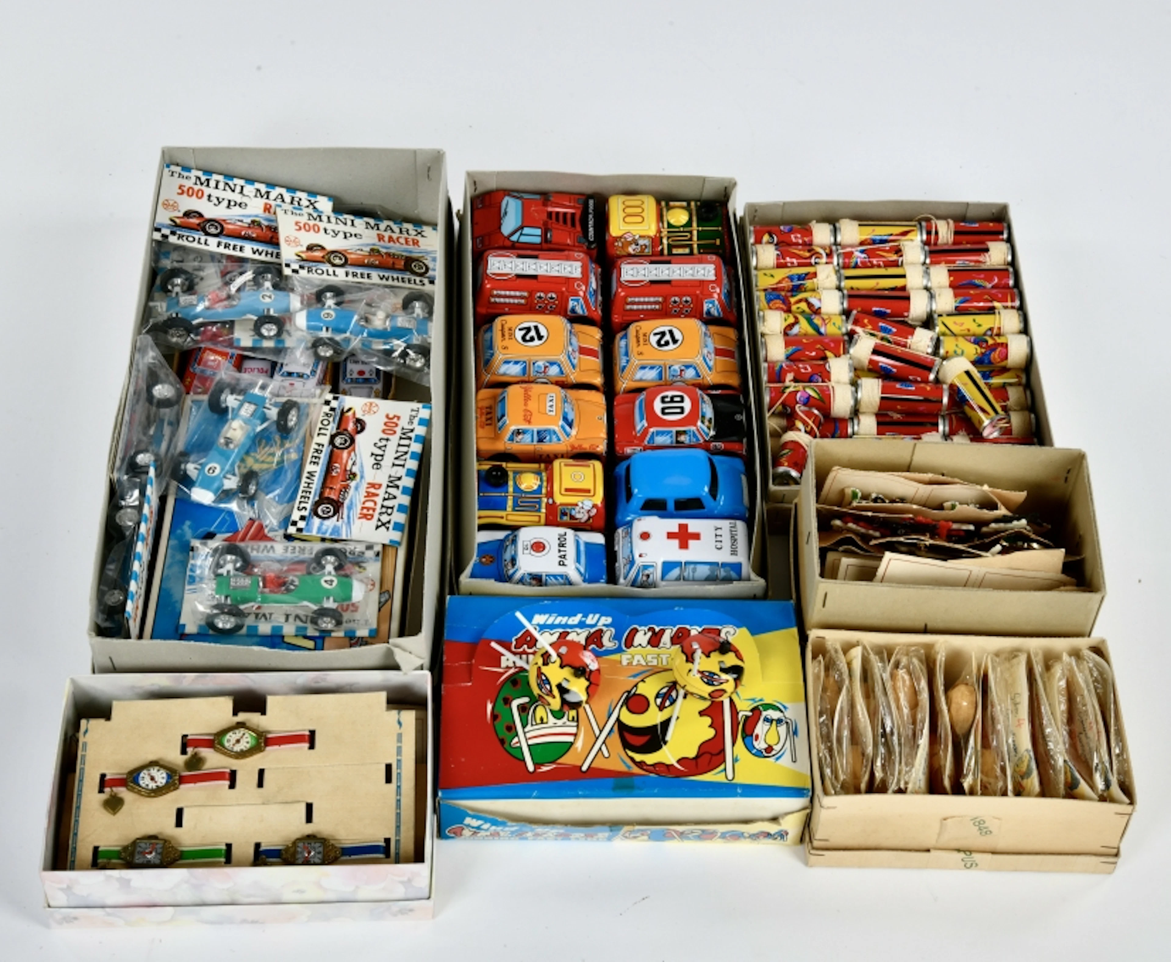 Händlerboxen mit Spielzeug