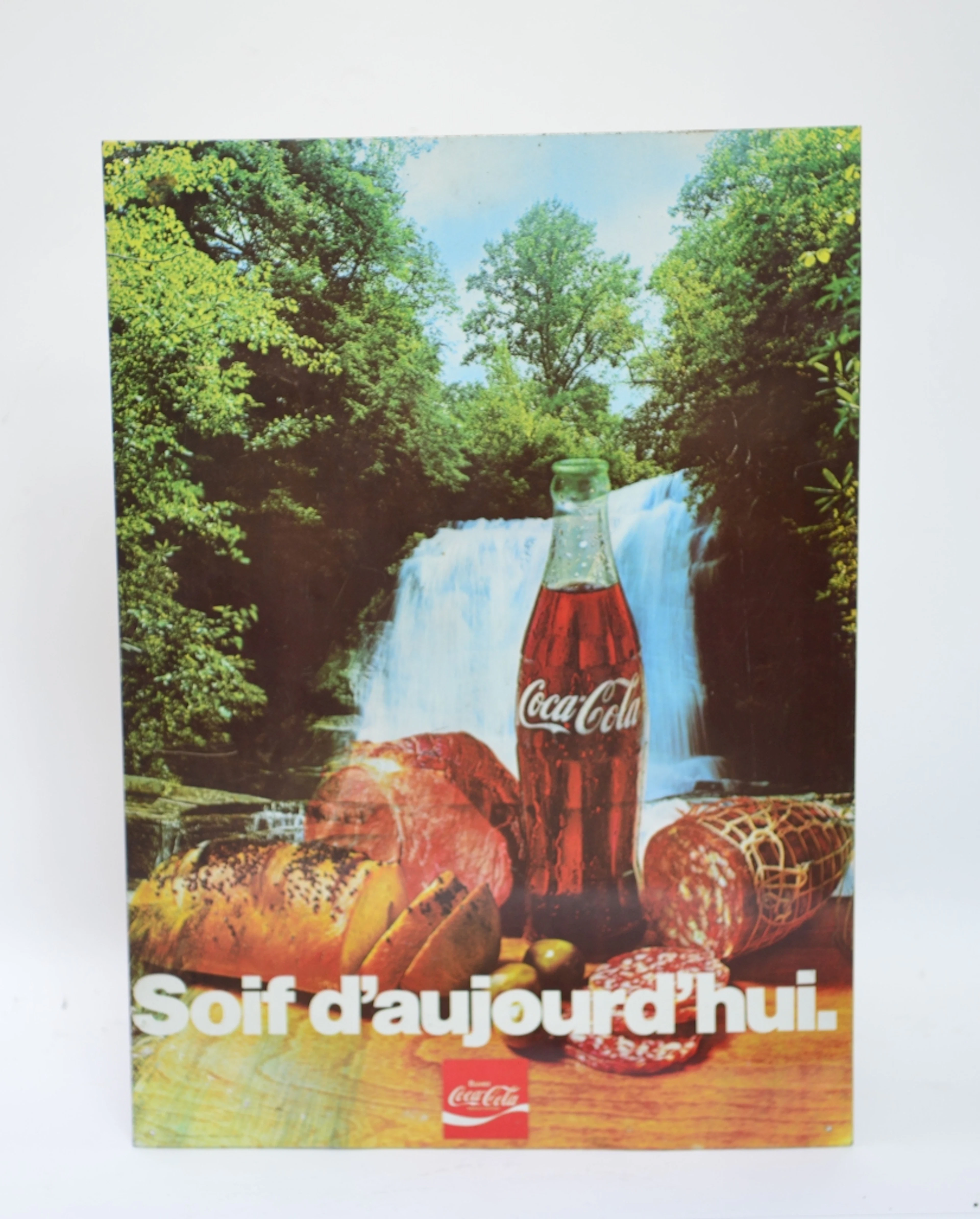 Coca Cola Blechschild, französisch
