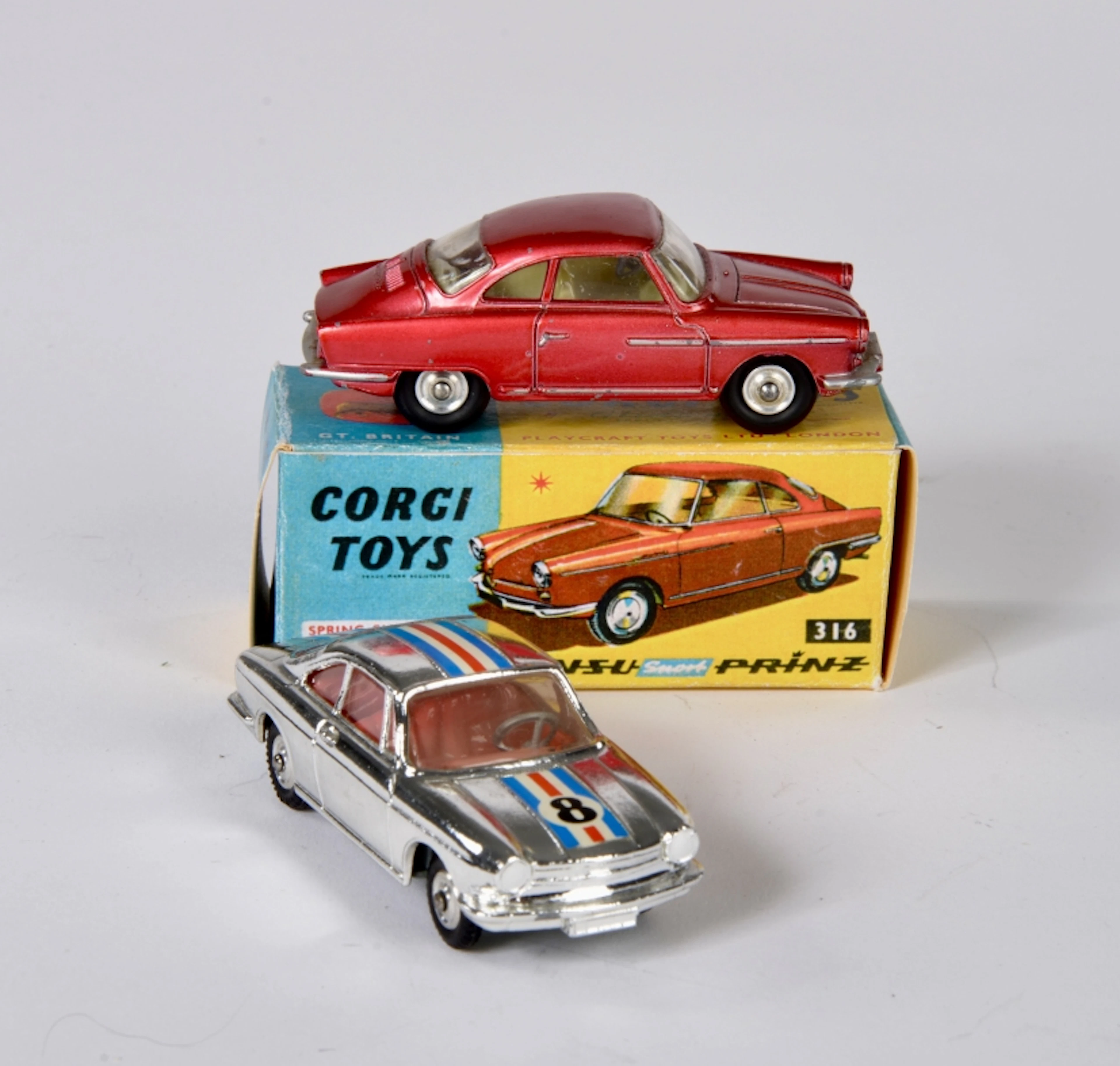 Corgi Toys, Simca 1000 & NSU Prinz Sport