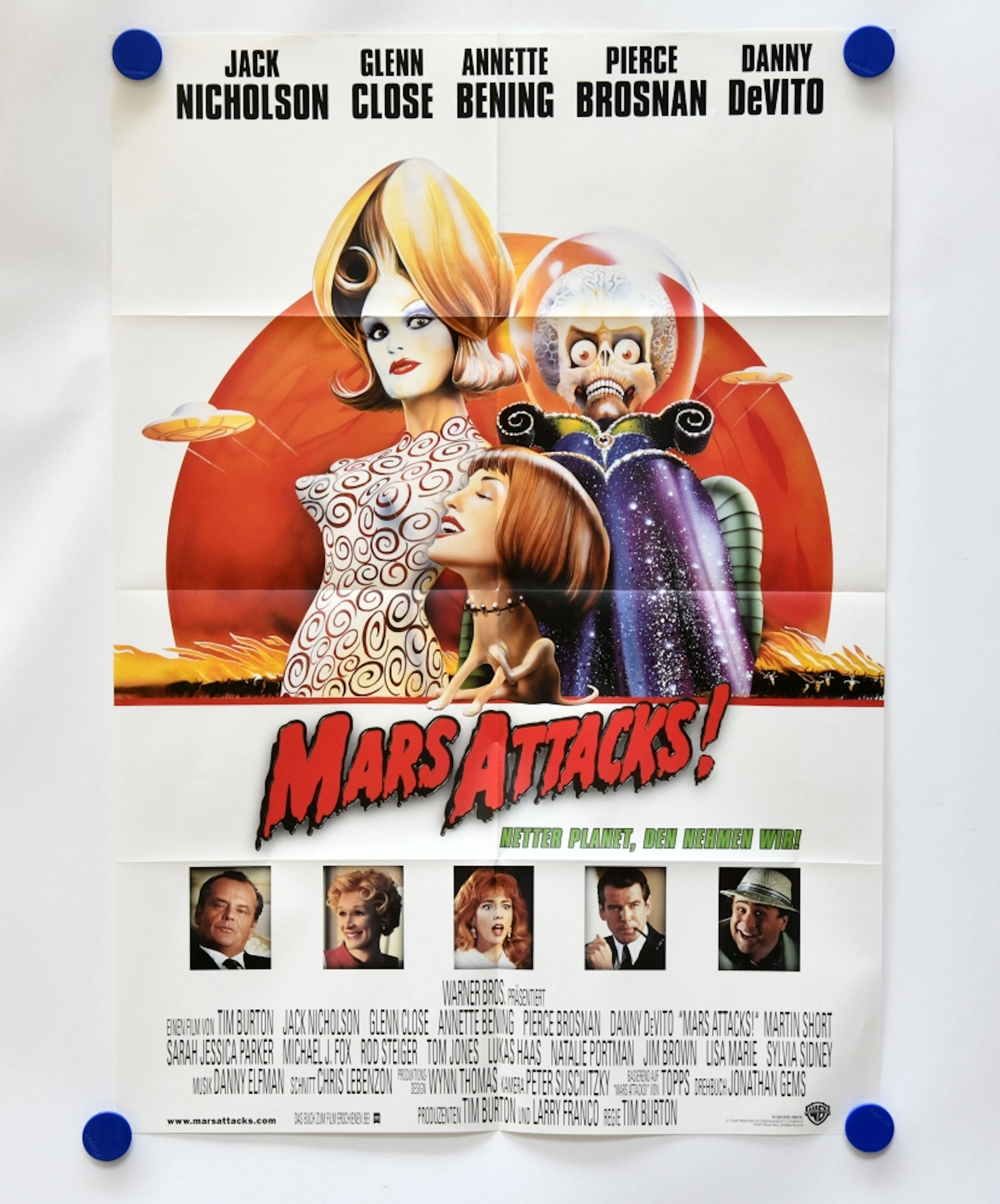 Original Mars Attack Kino Plakat