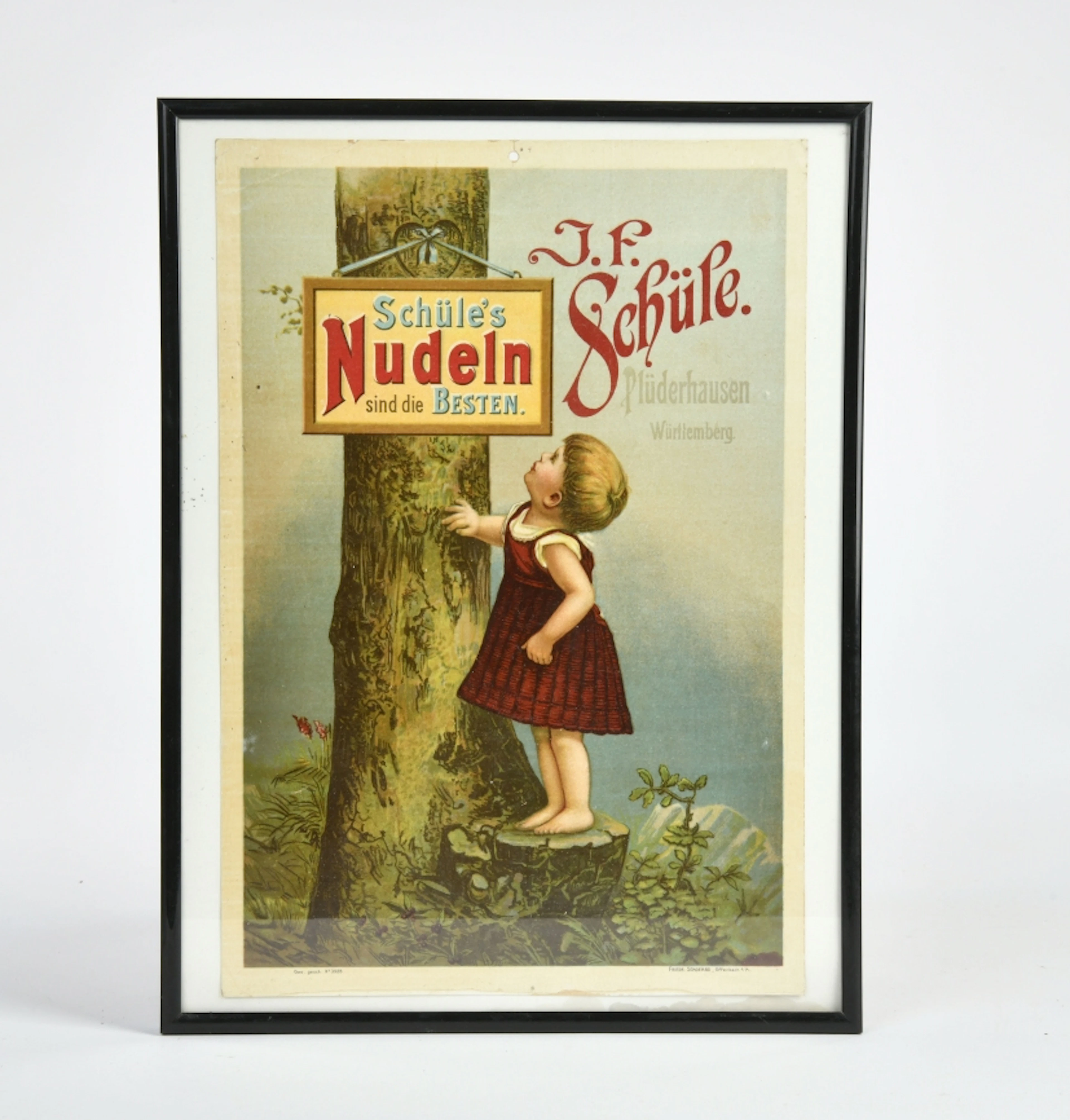 J.F. Schüle, Plakat "Schüle's Nudeln"