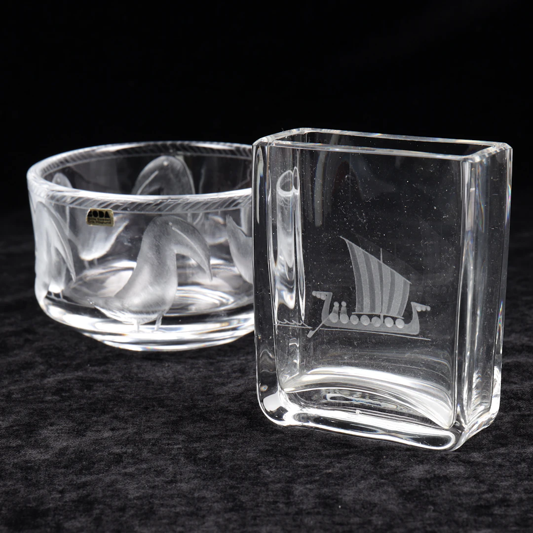 VAS OCH SKÅL, glas, Höglund/Edenfalk, 1900-talets andra hälft.