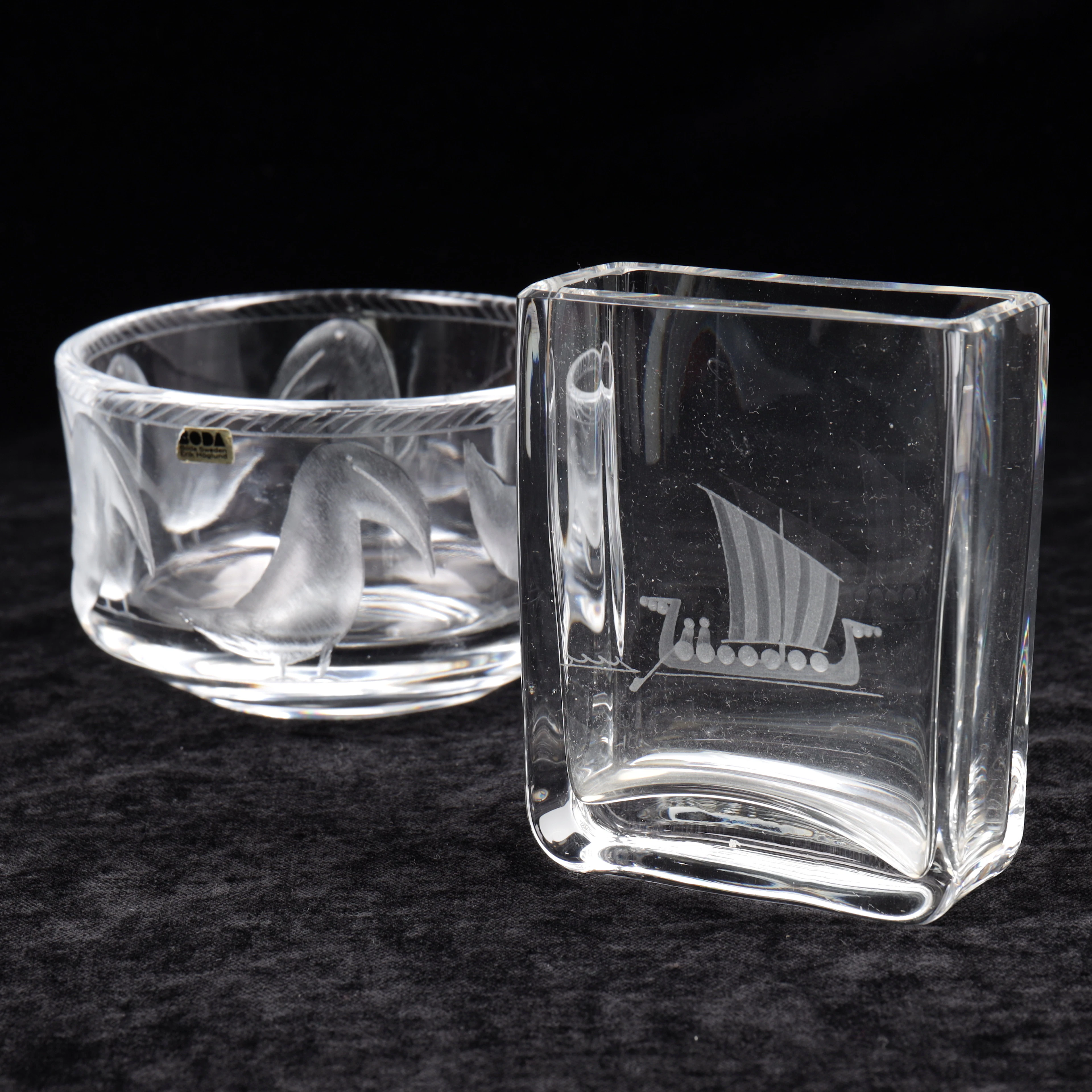 VAS OCH SKÅL, glas, Höglund/Edenfalk, 1900-talets andra hälft.