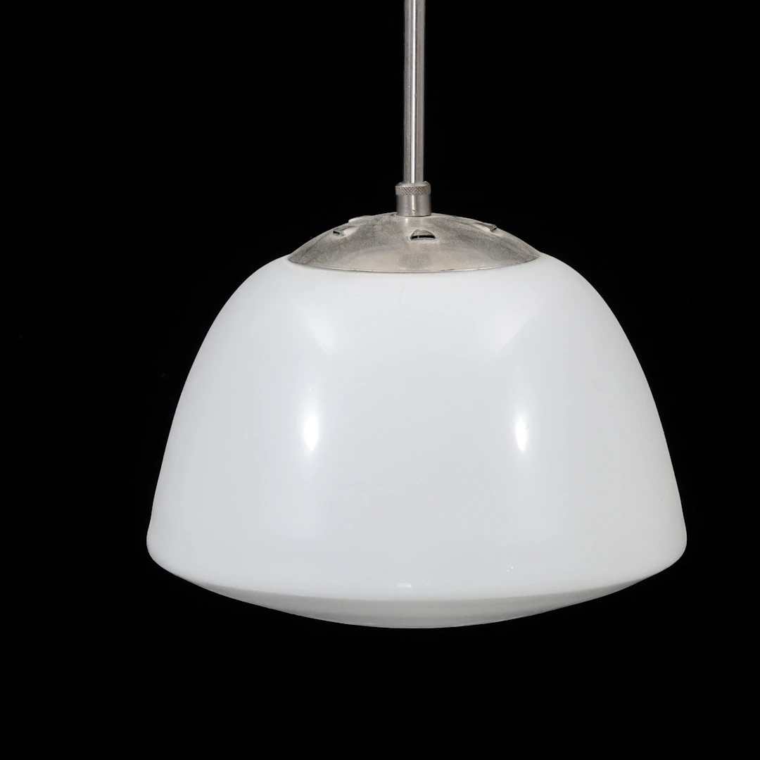 TAKLAMPA, funkis, glas/krom, 1930/40-tal.