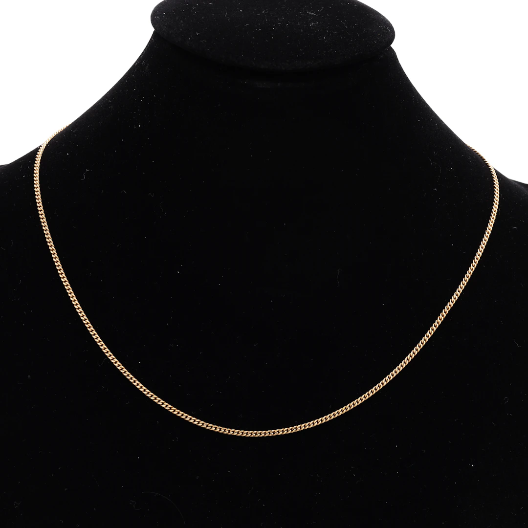 HALSBAND, guld 18k, pansarlänk, vikt 4,87 gram.