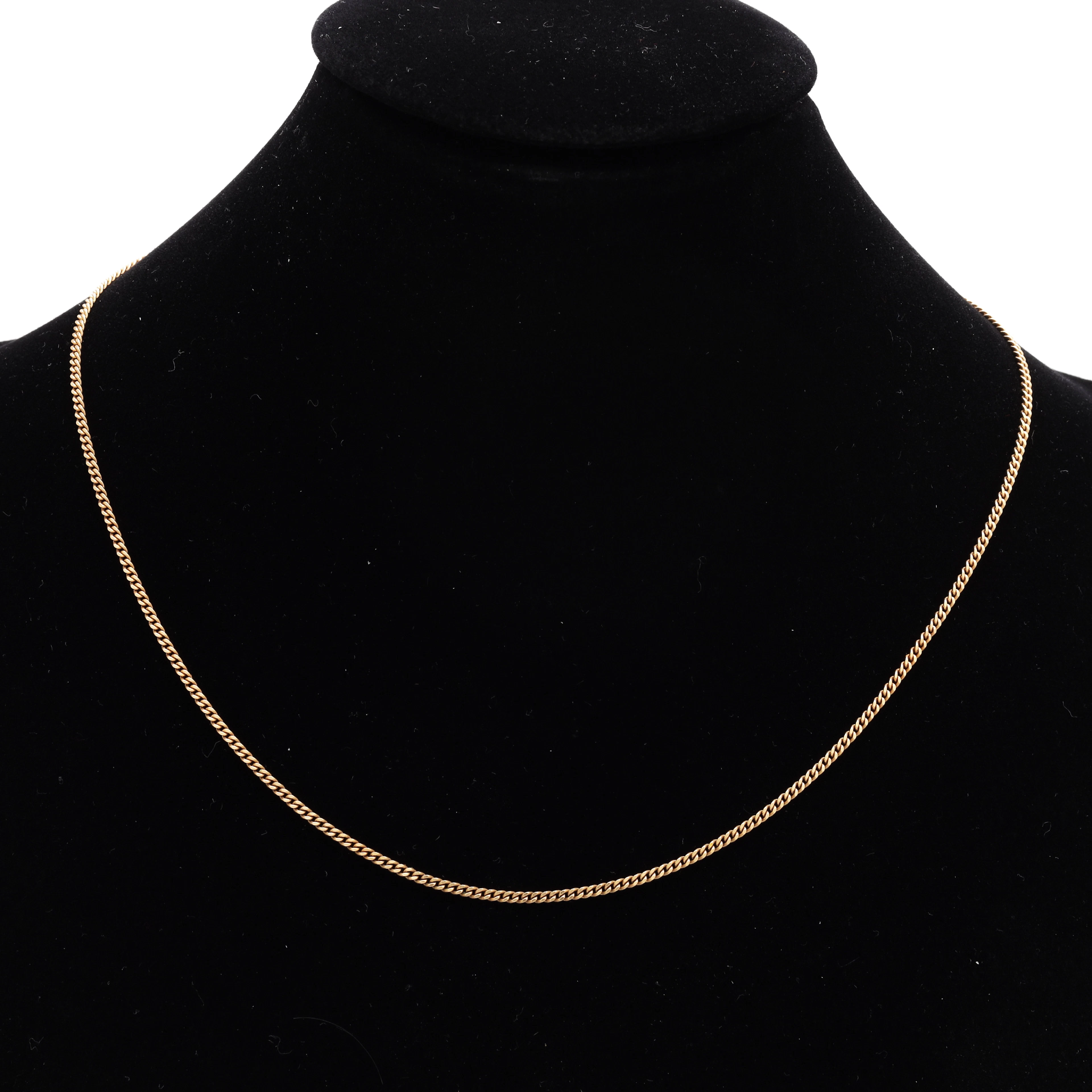 HALSBAND, guld 18k, pansarlänk, vikt 4,87 gram.