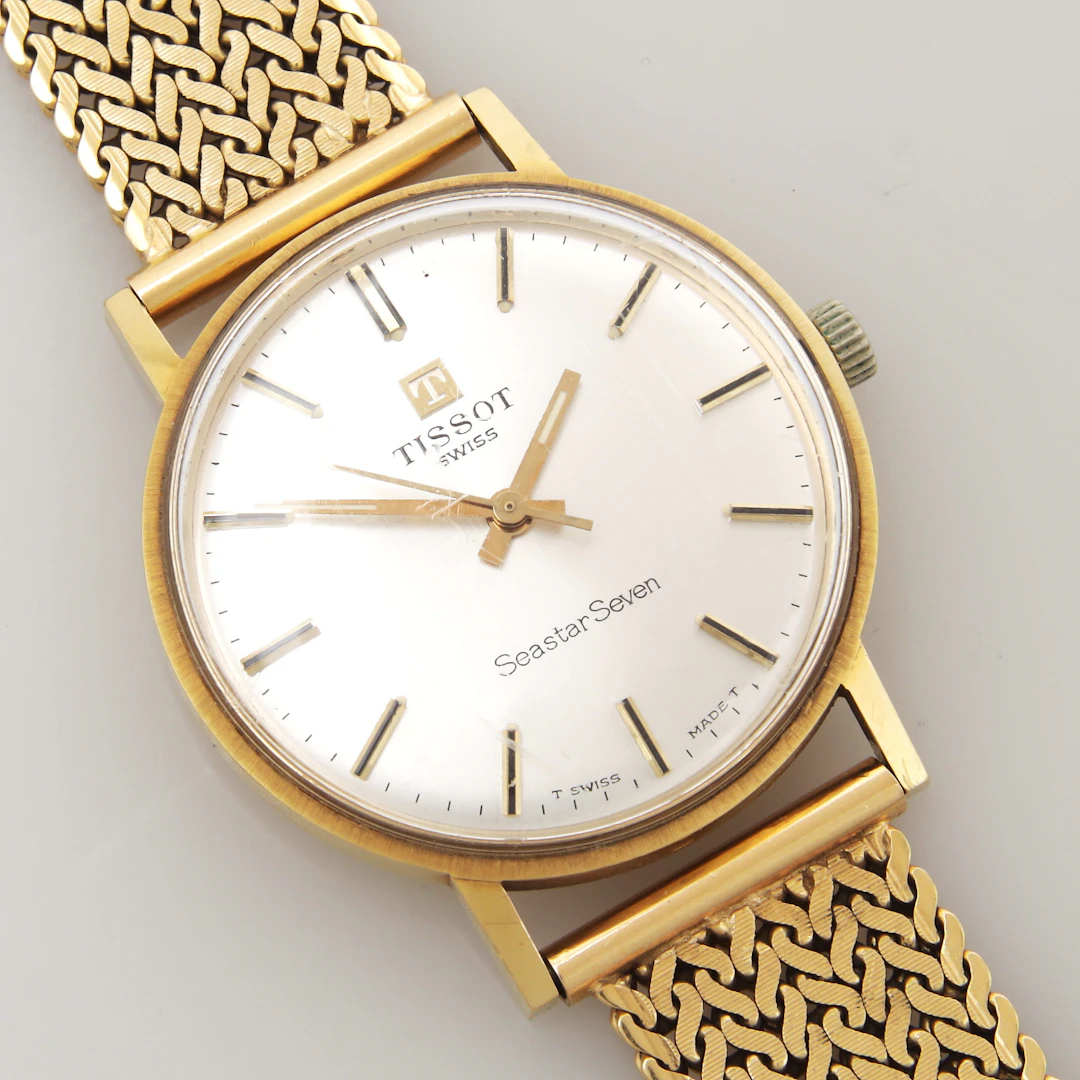 ARMBANDSUR, Tissot Seastar Seven, guld 18k i länk och boett, total
