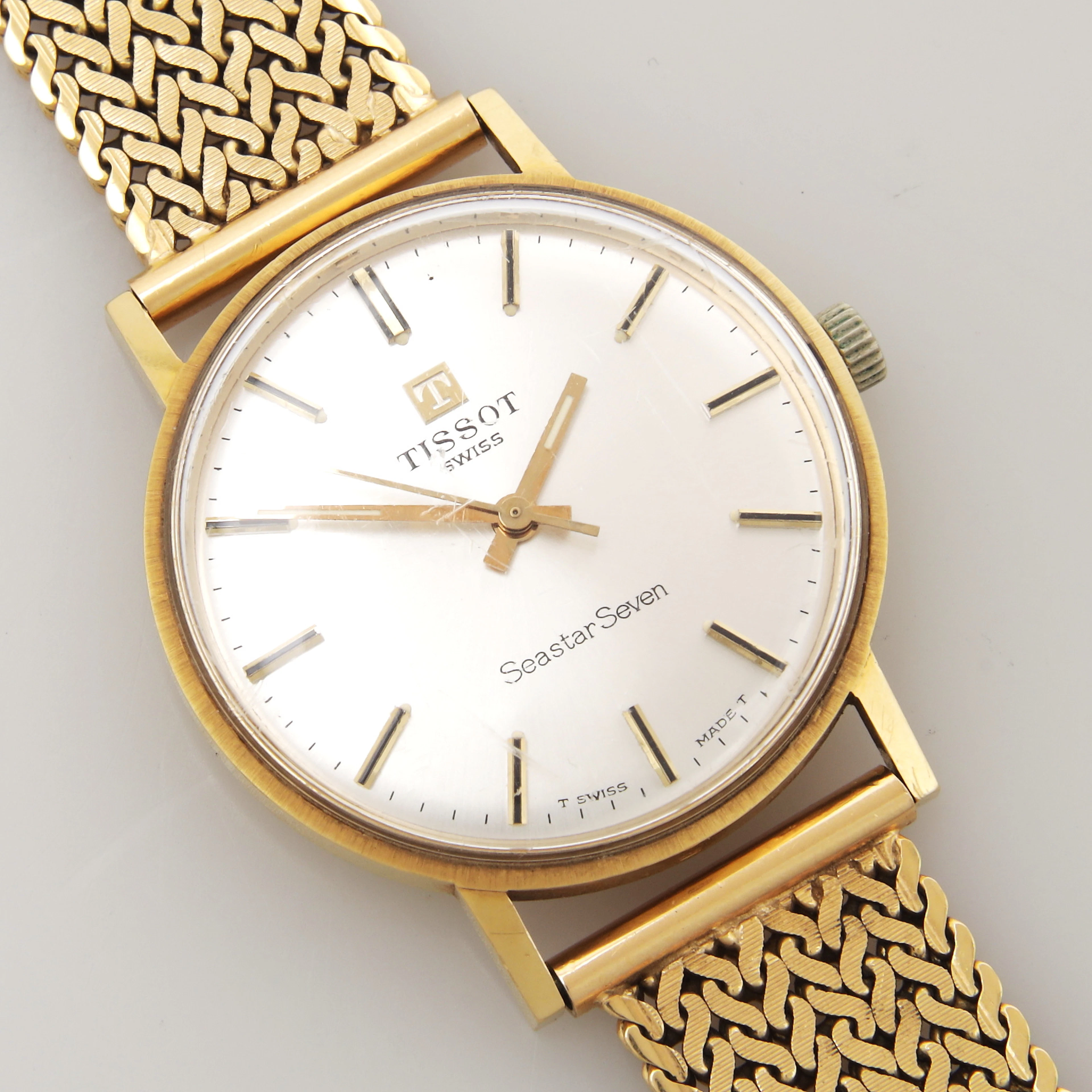 ARMBANDSUR, Tissot Seastar Seven, guld 18k i länk och boett, total