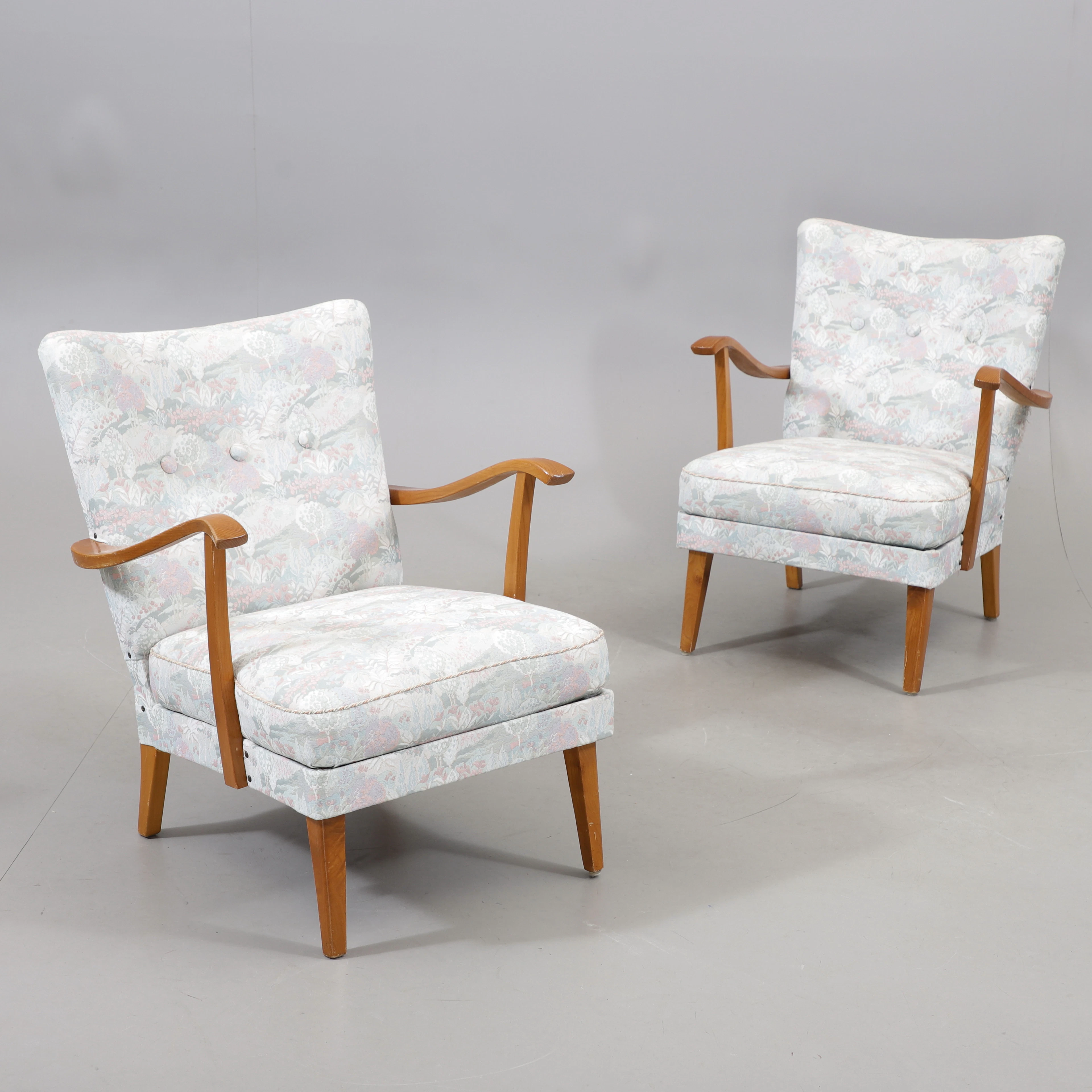 FÅTÖLJER, ett par, Swedish Modern, 1940-tal.