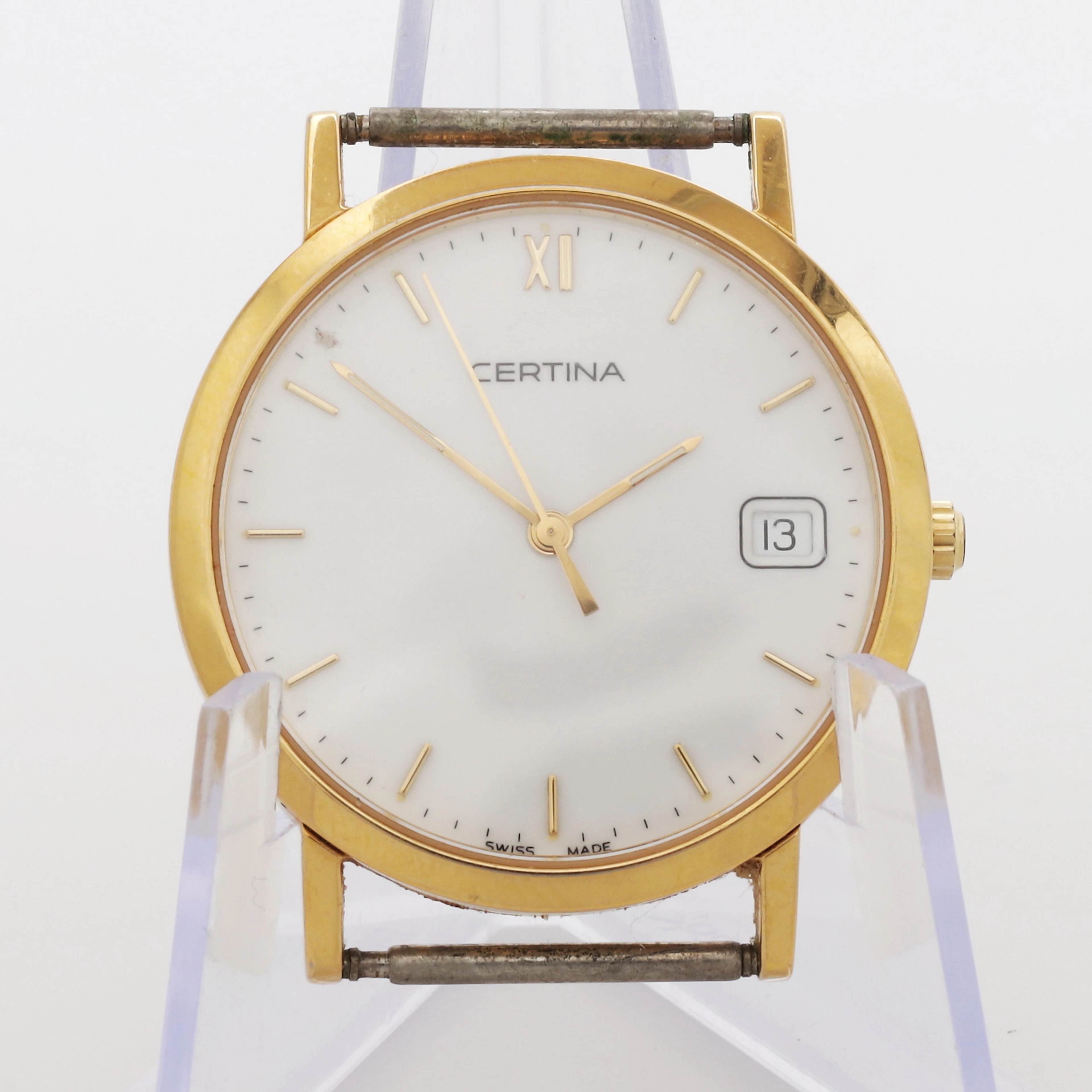 ARMBANDSUR, Certina, guld på stål.