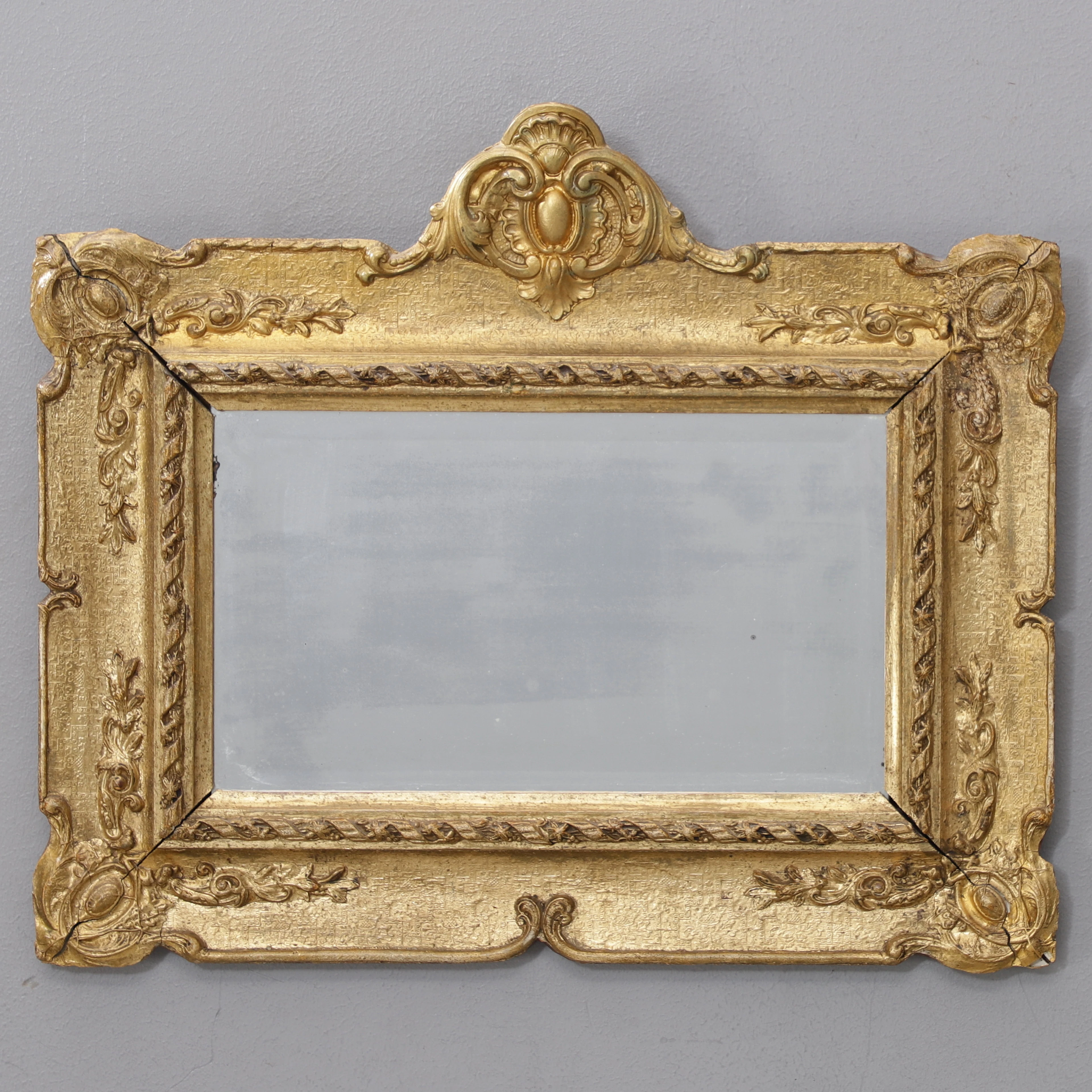 SPEGEL, förgylld, 1800-tal.