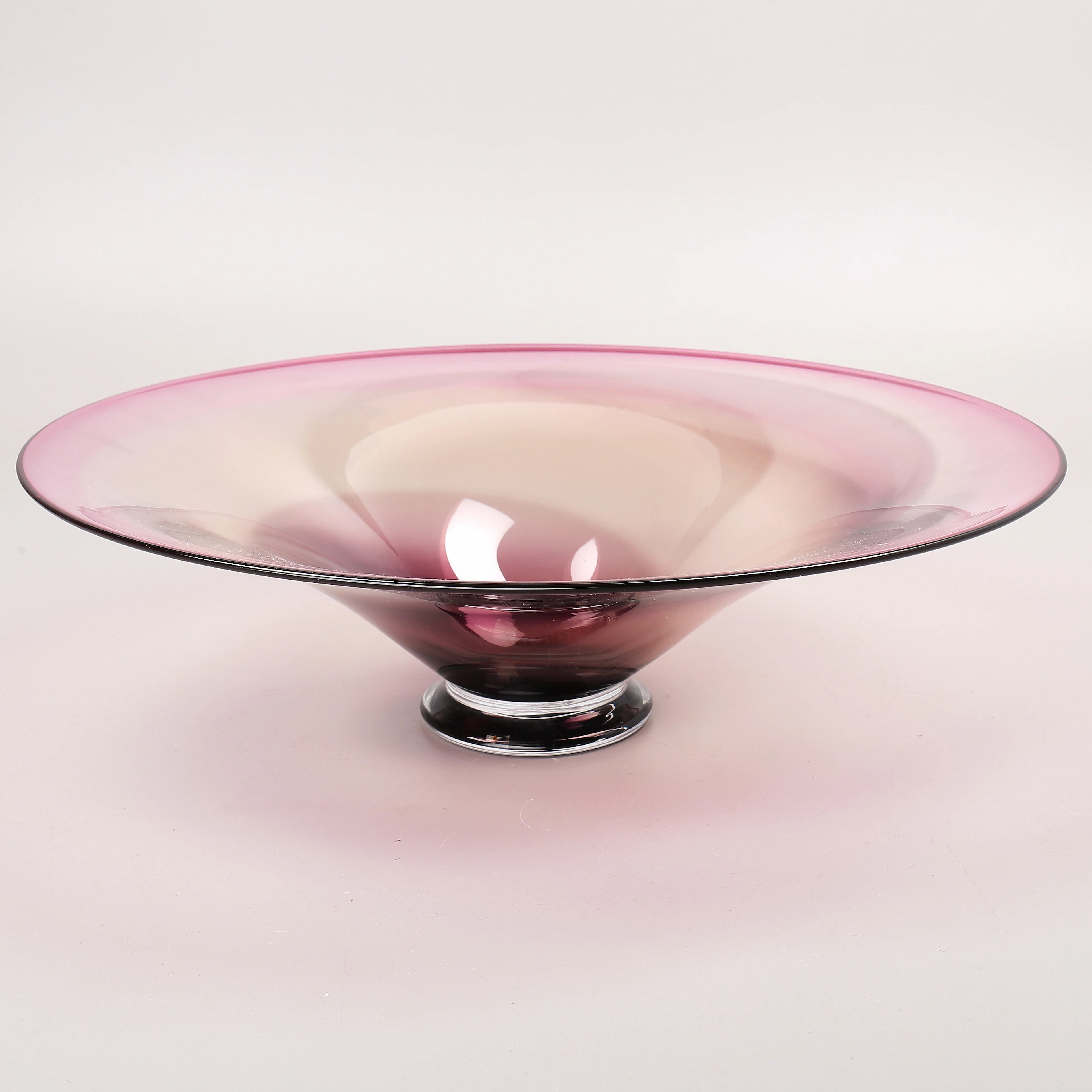 VAS VITRIUM. Skål, glas, unik, signerad.