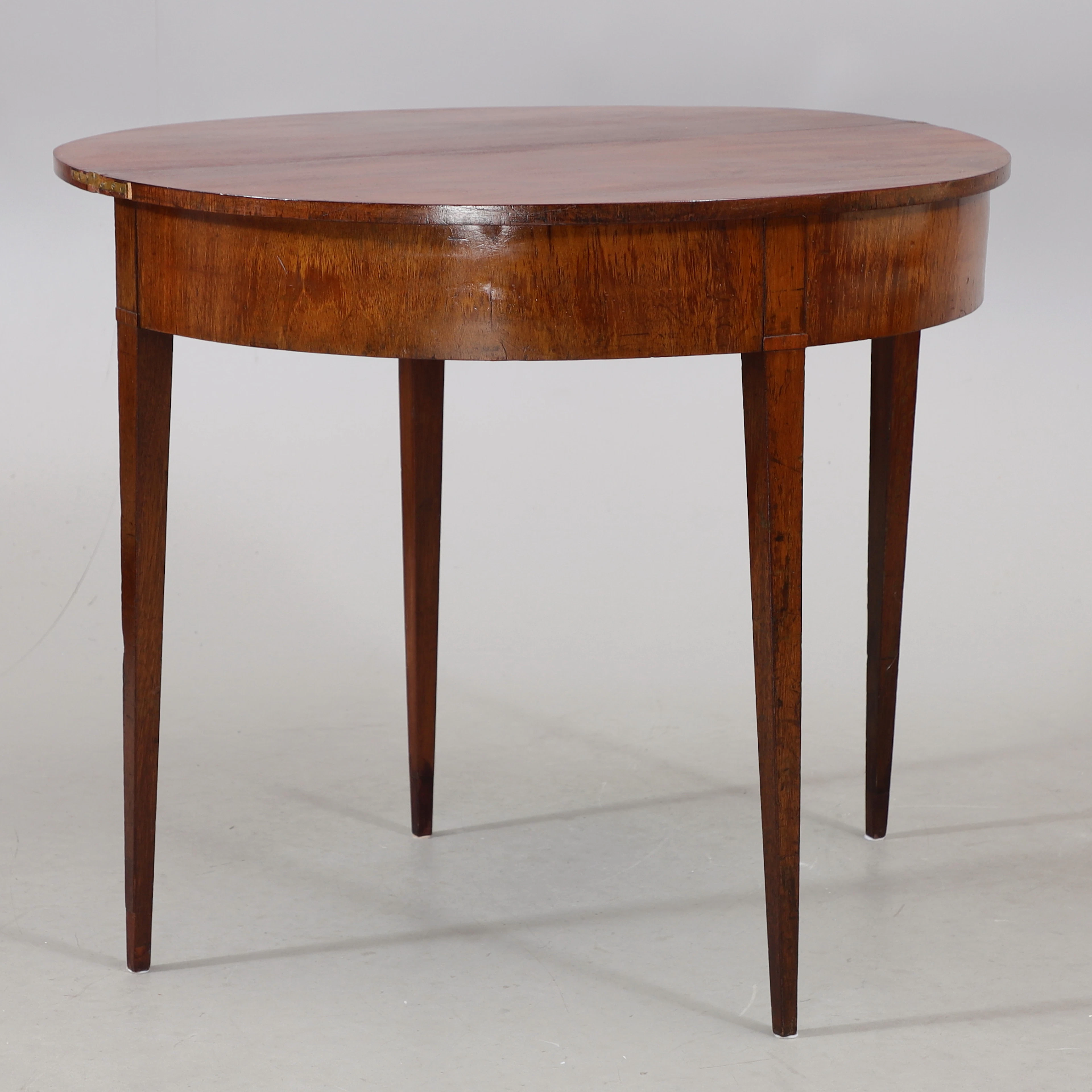 HALVMÅNEBORD, mahogny, sengustaviansk stil, 1800/1900-tal.