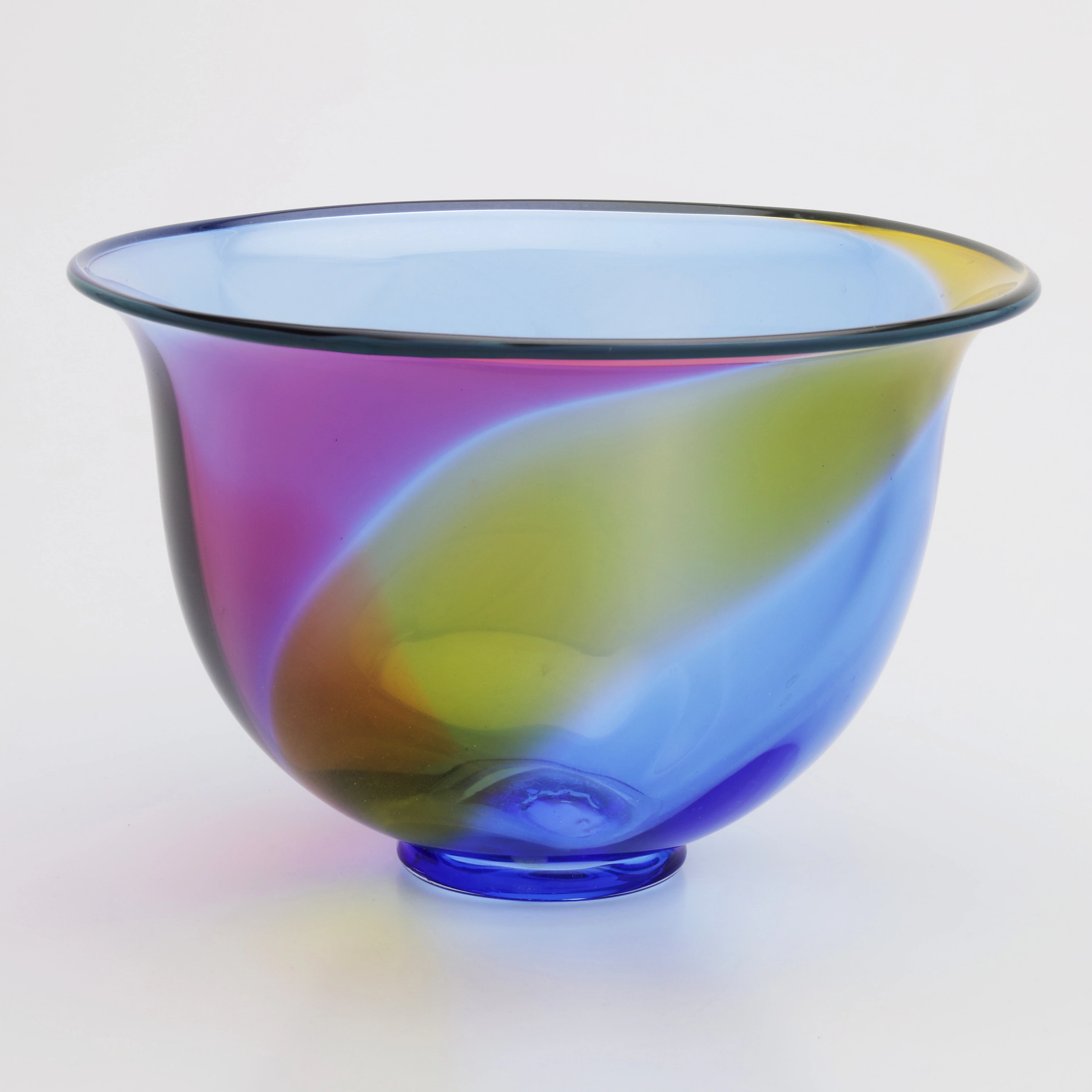 ANN WOLFF, JAN-ERIK RITZMAN, SVEN-ÅKE CARLSSON, skål, konstglas, transjö