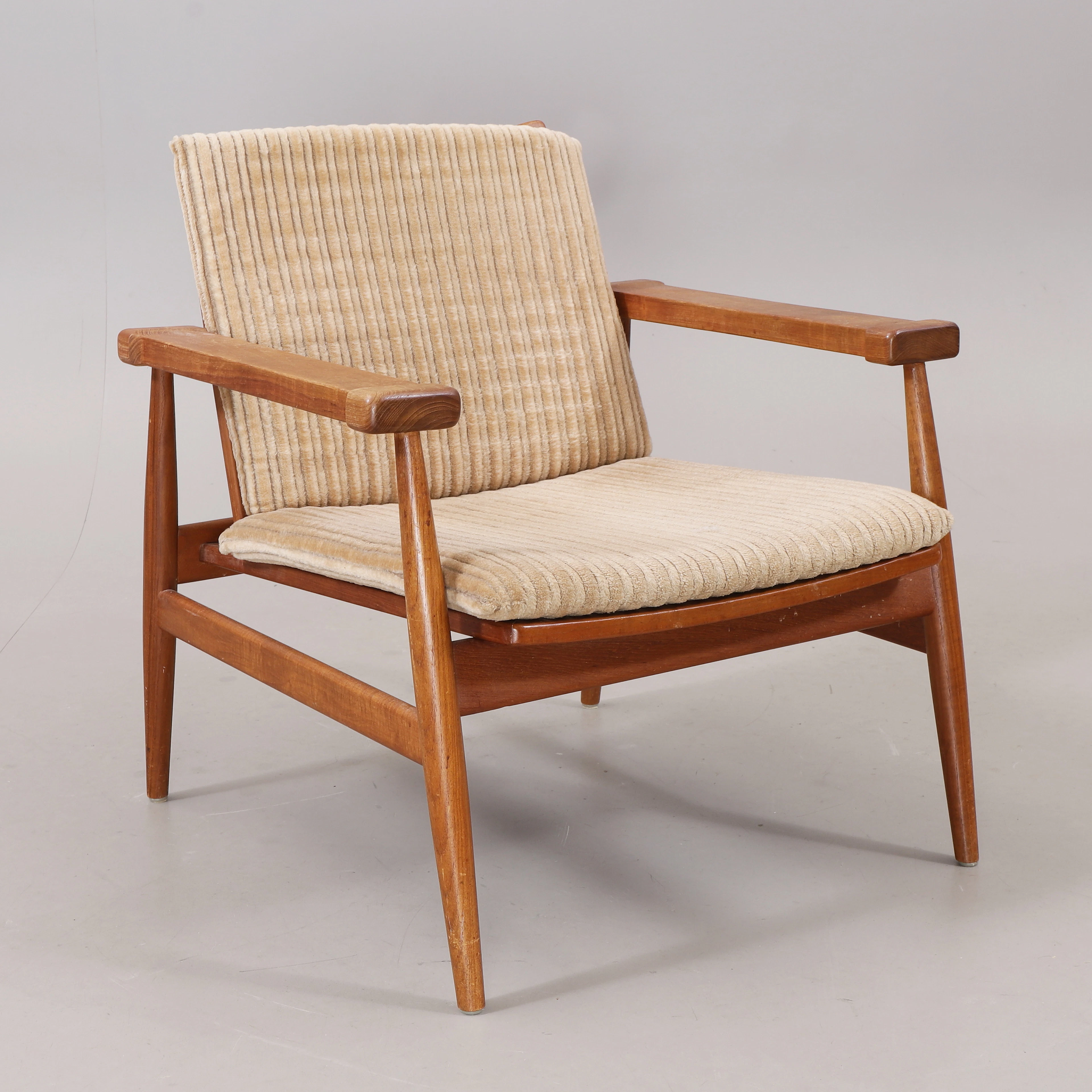 FINN JUHL. Fåtölj, "Spadestolen", FD-133, France & Son, Danmark, 1960-tal.