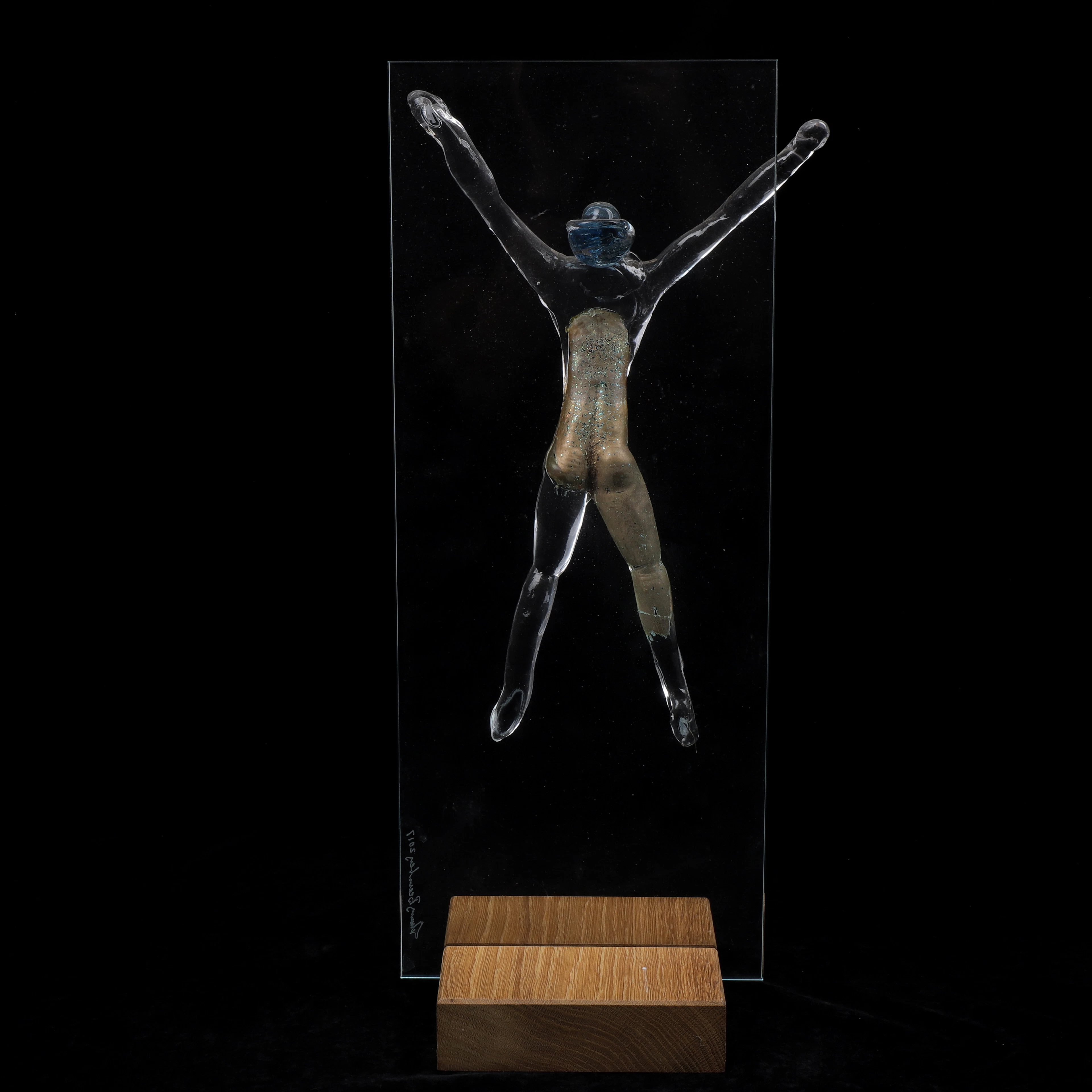 THOMMY BREMBERG. Glasskulptur, signerad och daterad 2017.