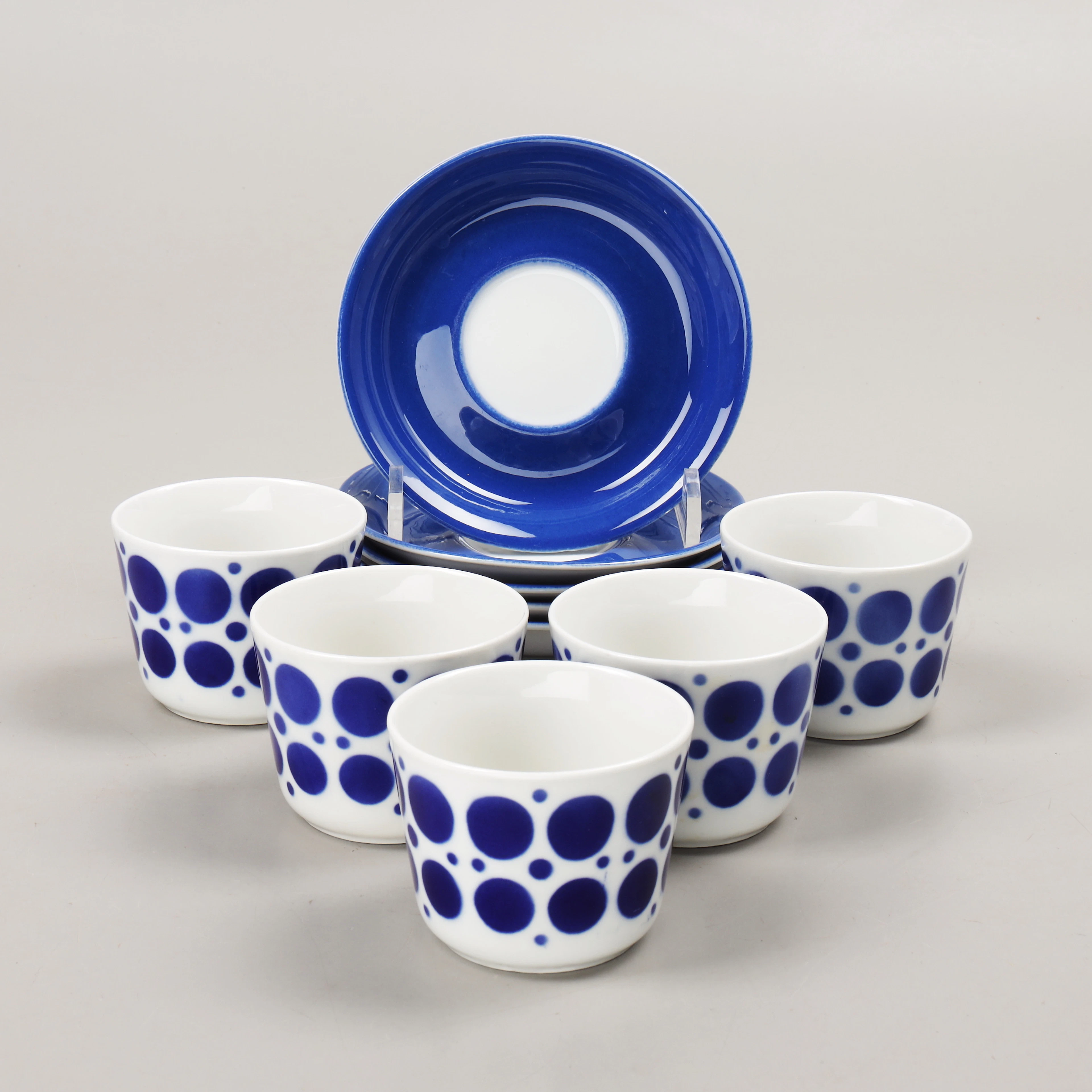 GÖRAN BÄCK. Kaffeservis, 10 delar, "Pop", Arabia, 1970-tal.