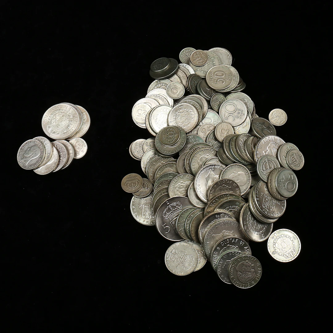 MYNT, silver, Sverige, totalvikt 1043 gram.