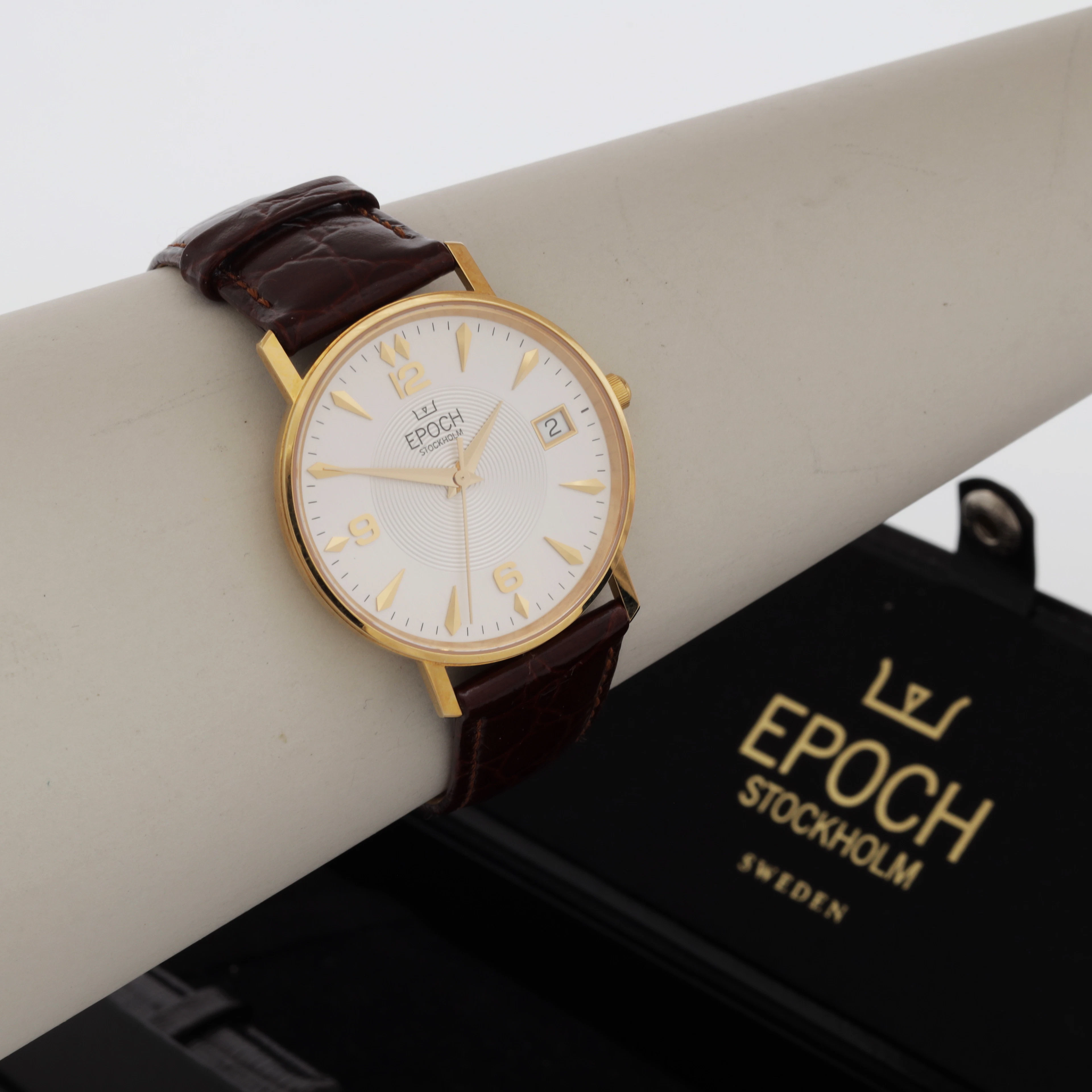ARMBANDSUR, guld 18K/silver, Epoch.