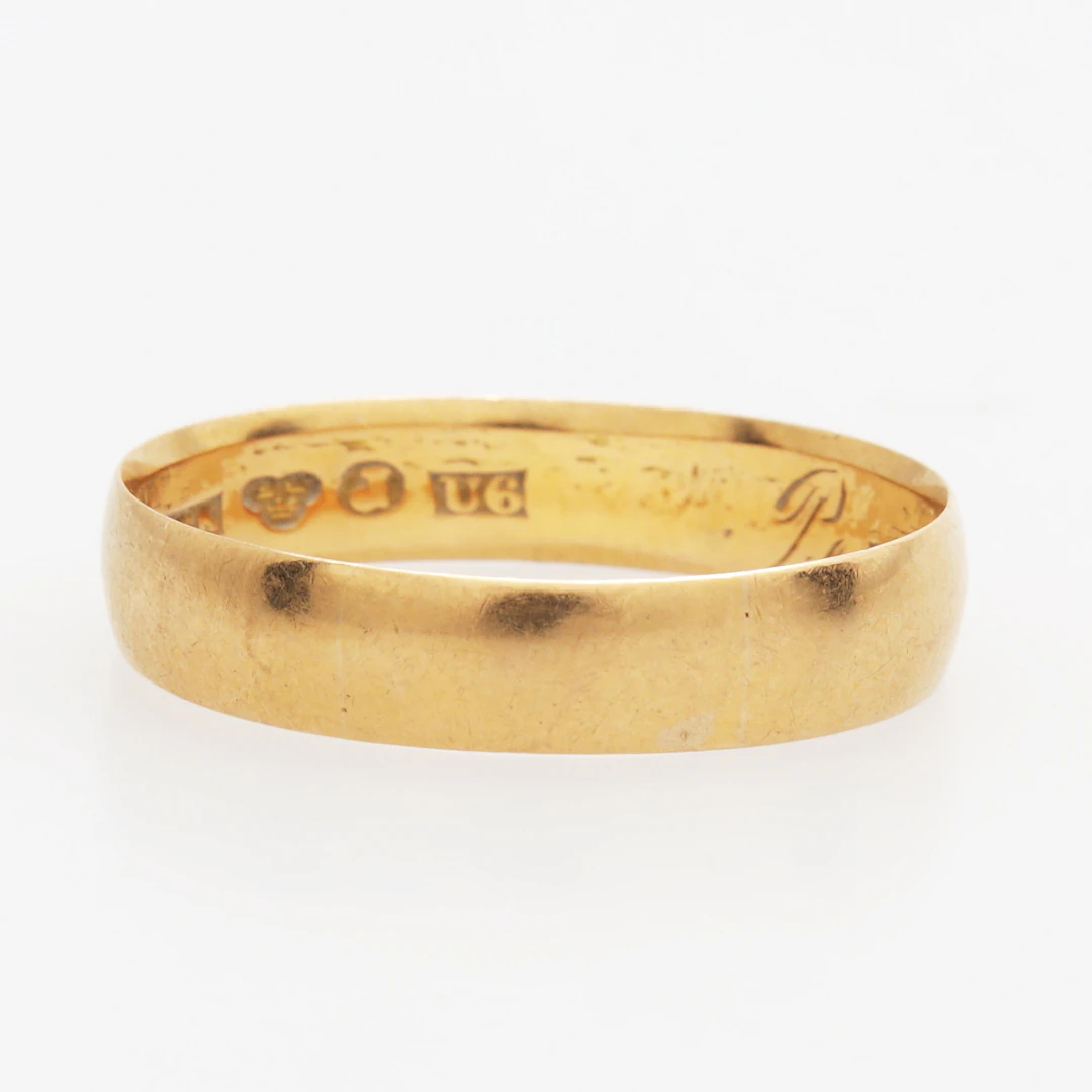 RING, guld 18k, Claes Peter Hedin, Jönköping 1898, vikt 2,81 gram.