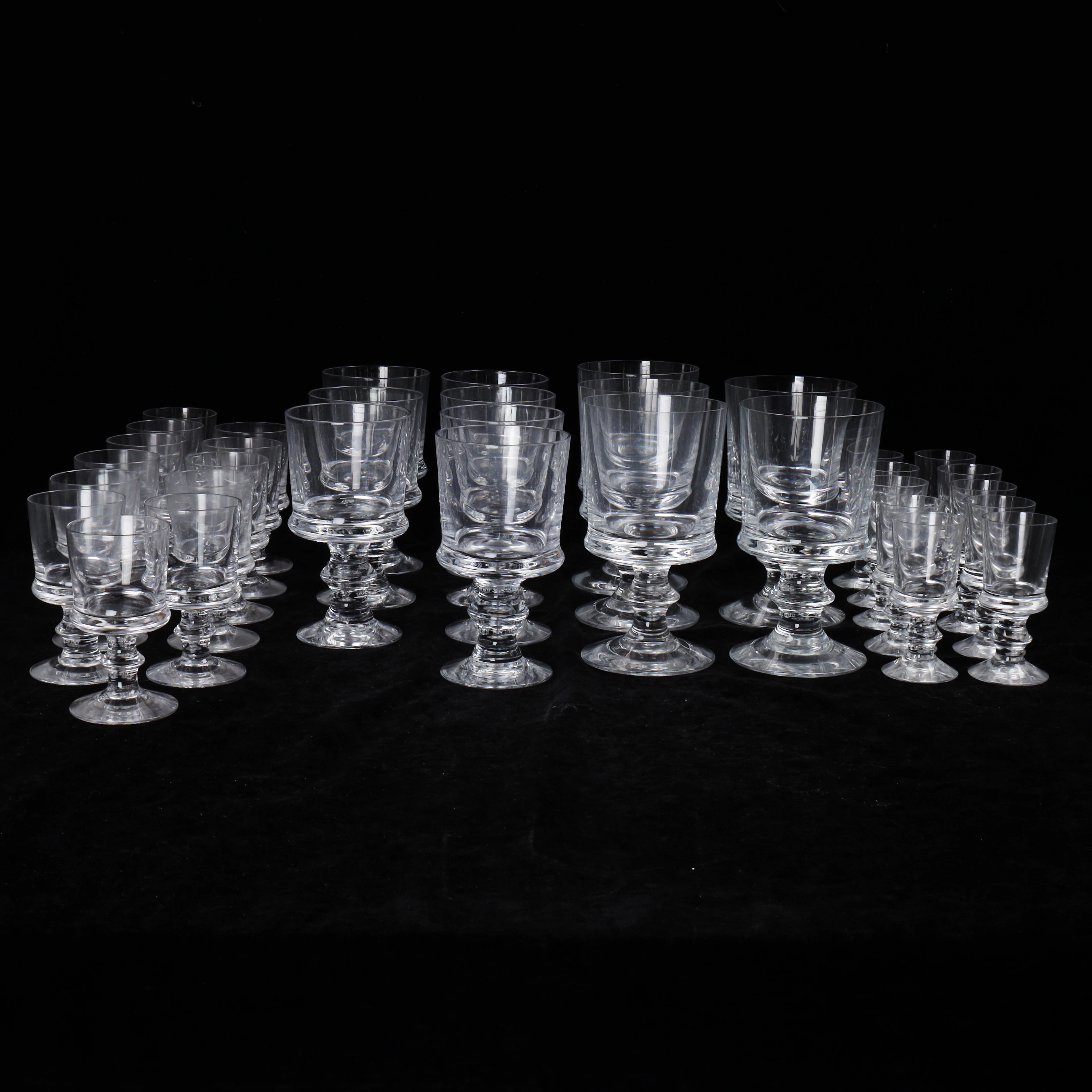 SIGNE PERSSON-MELIN. Glasservis, "Merlin", 34 delar, Kosta Boda.