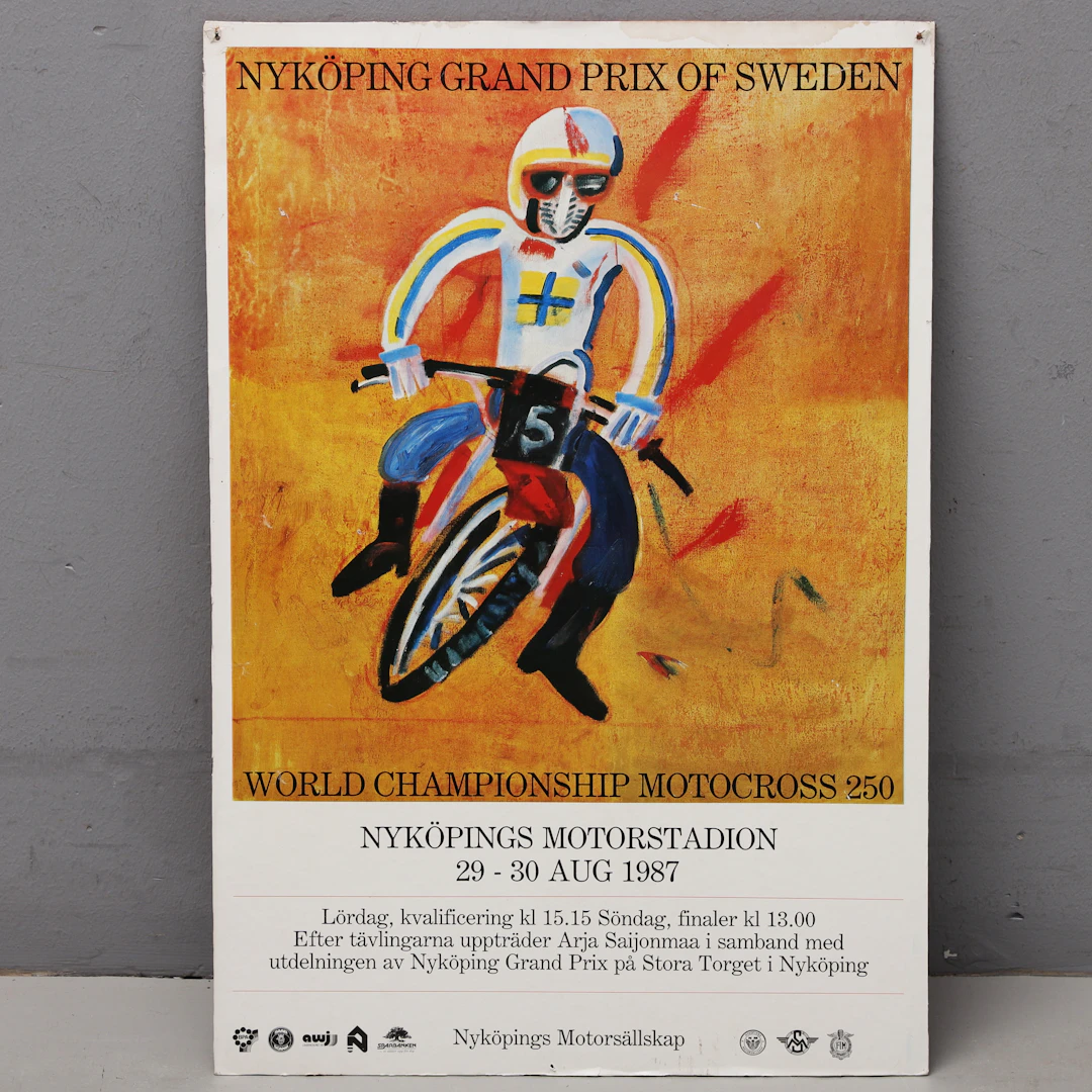 AFFISCH, Nyköping Grand Prix 1987.