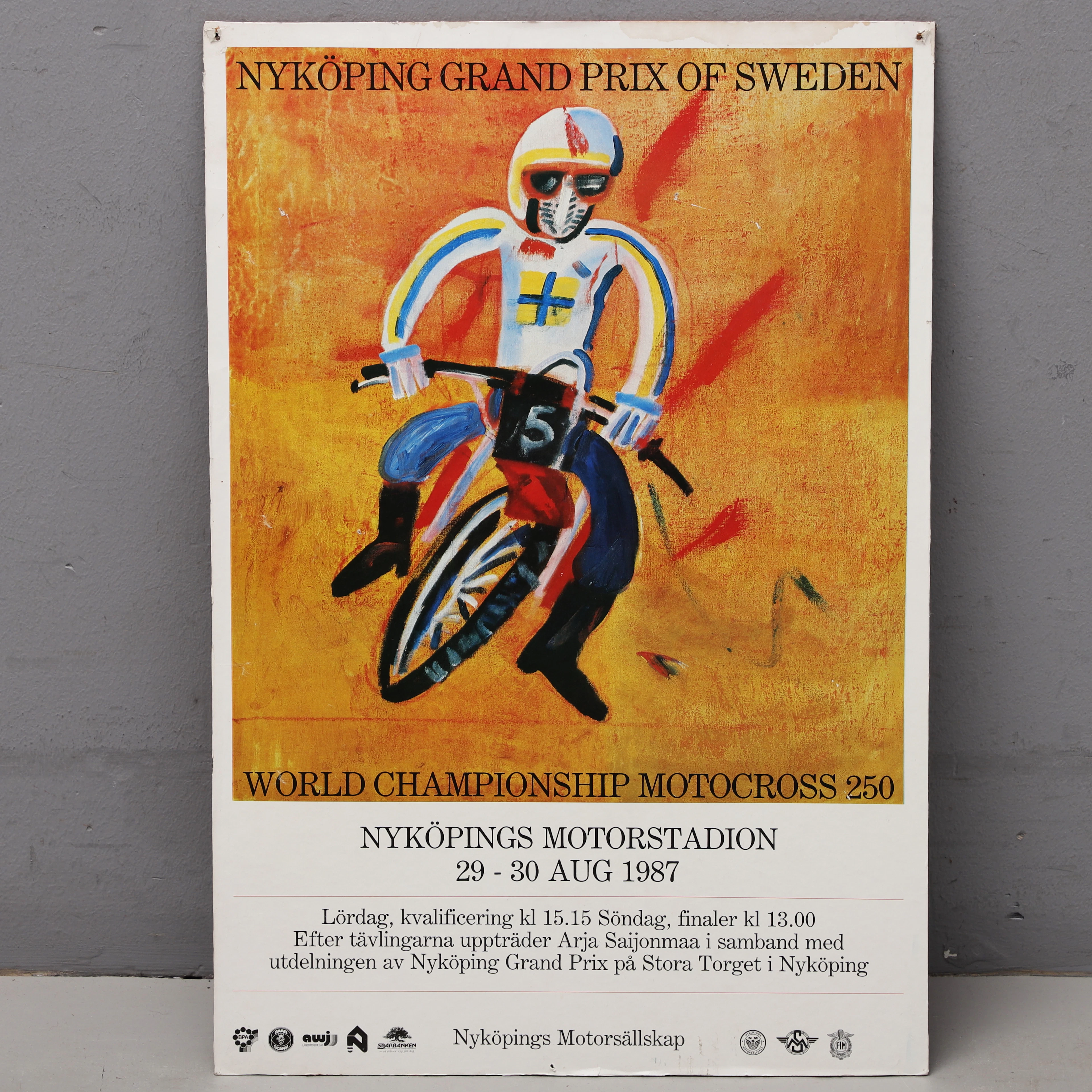 AFFISCH, Nyköping Grand Prix 1987.