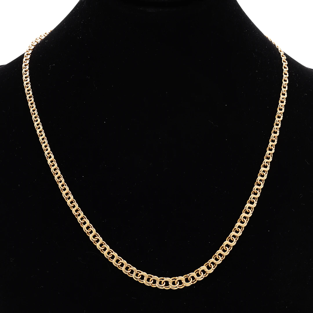 HALSBAND, guld 18k, doserad bismarck, 1956, vikt 13,01 gram.