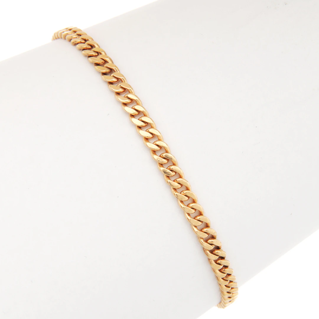 ARMBAND, guld 18k, pansarlänk, vikt 10,94 gram.