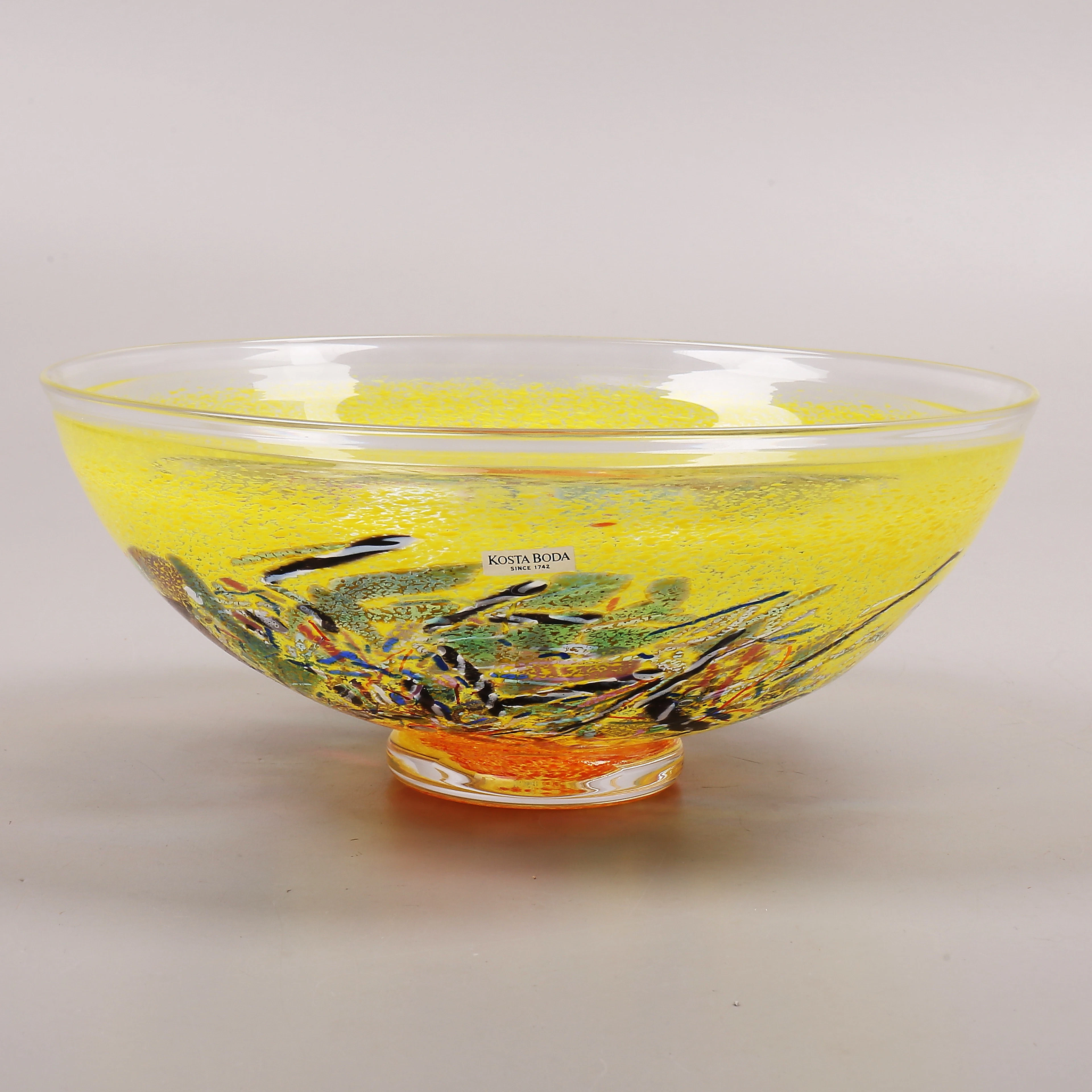BERTIL VALLIEN. Skål, glas "Satellite", Kosta Boda.