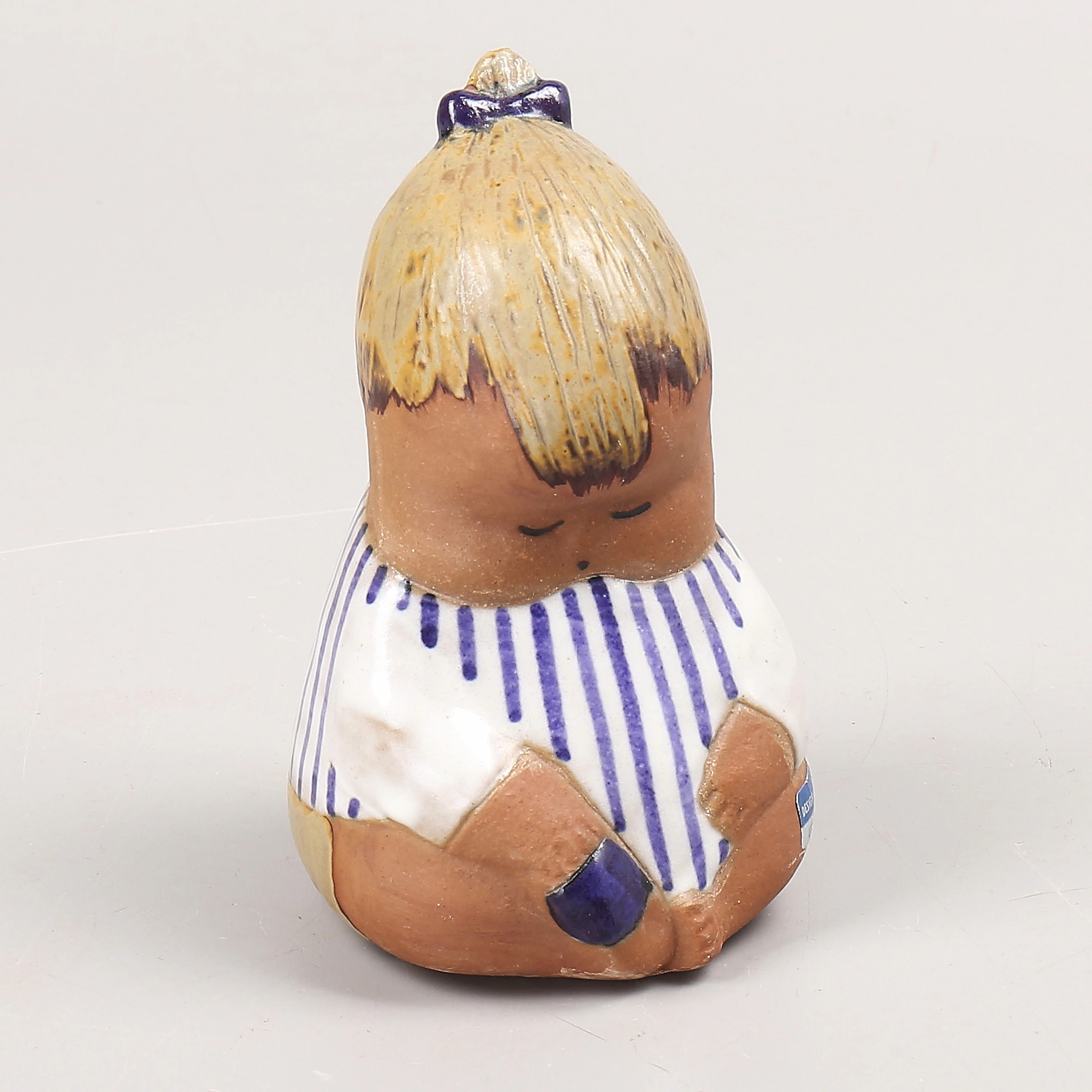 LISA LARSON. Figurin, "Johanna", stengods, Gustavsberg.