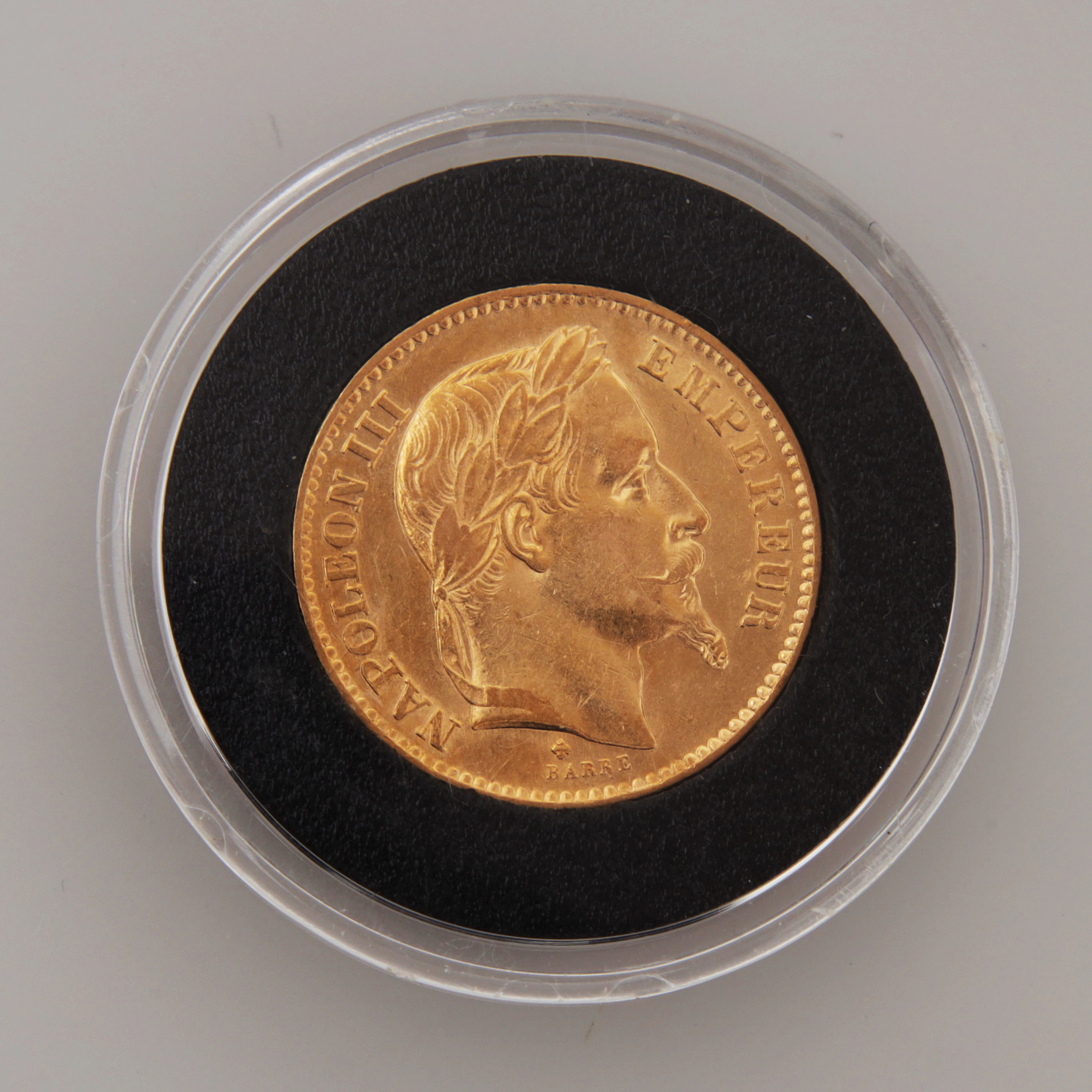 MYNT, guld, 20 Fr, Frankrike, 1868.