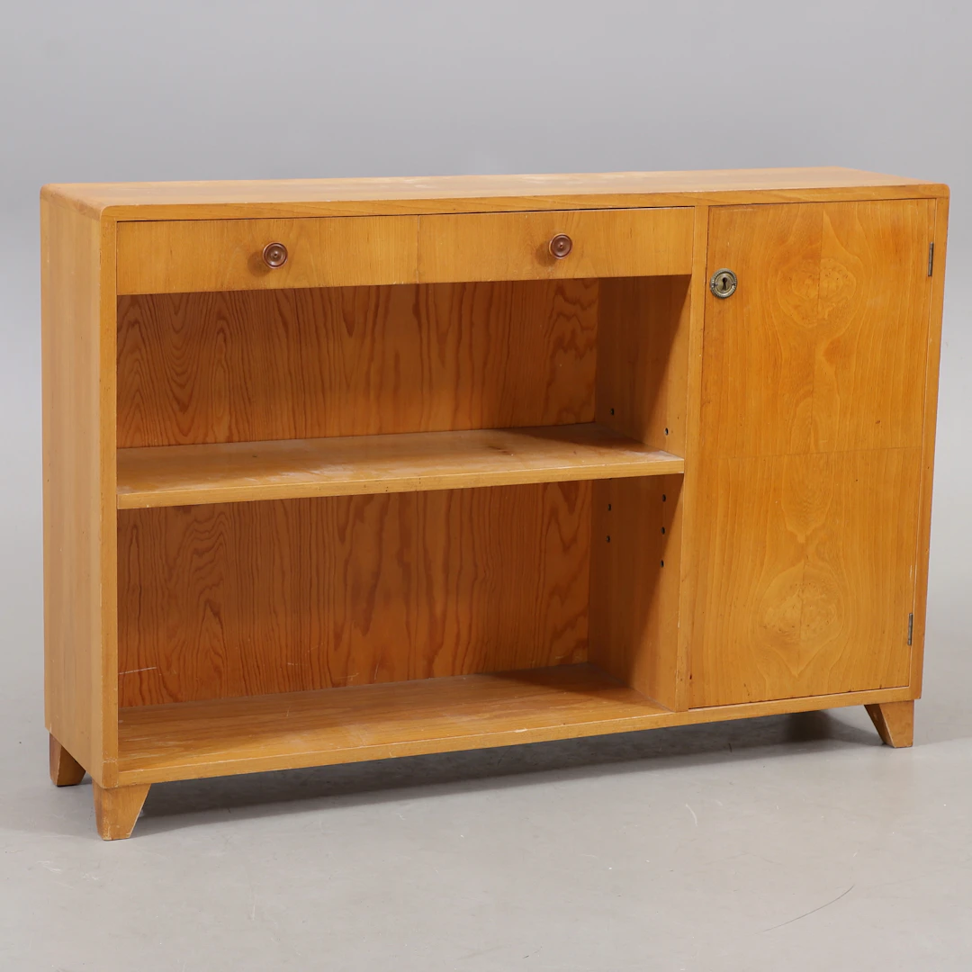 BOKHYLLA, Swedish modern, alm, 1940-tal.