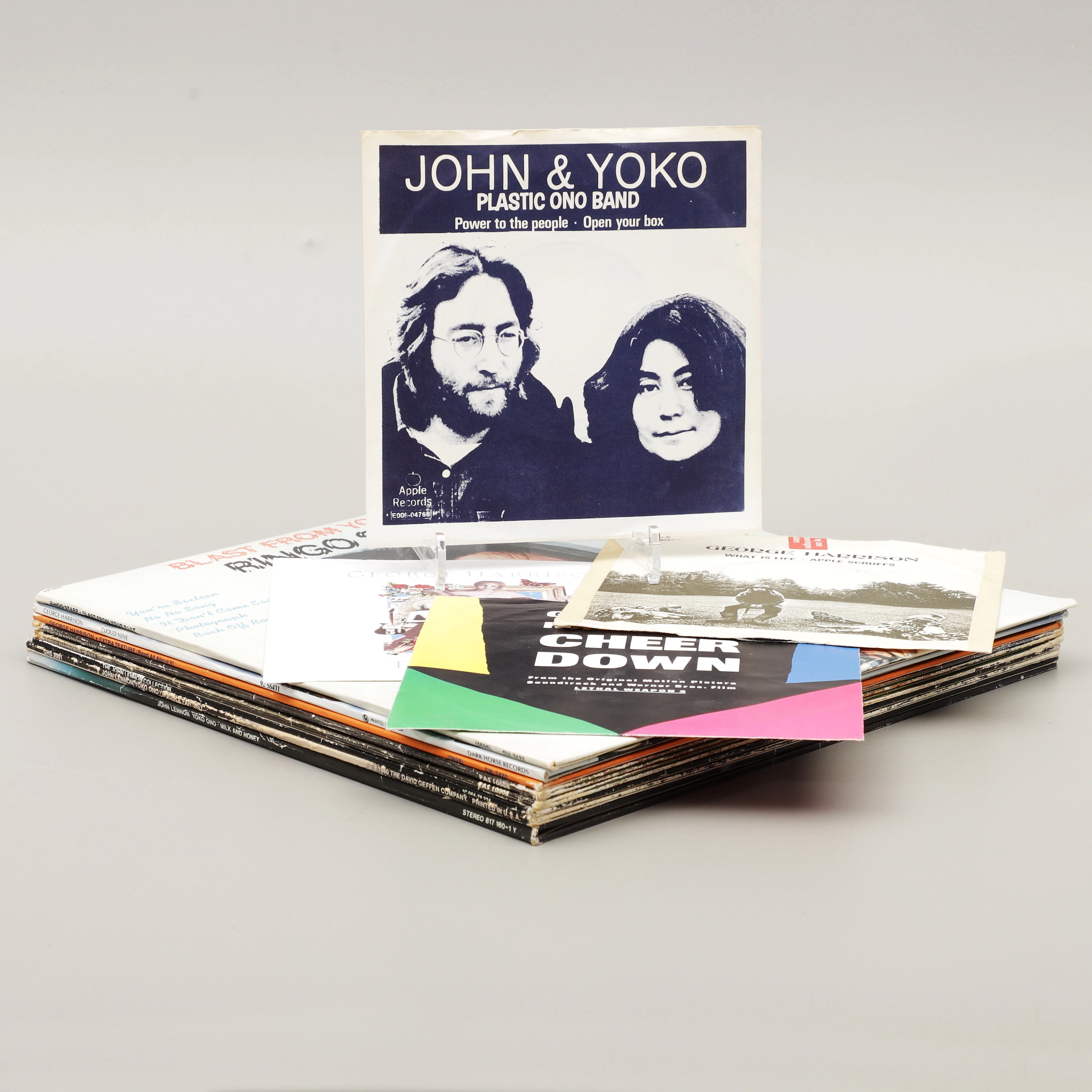 JOHN LENNON, RINGO STARR, GEORGE HARRISON, 12 st vinylskivor.