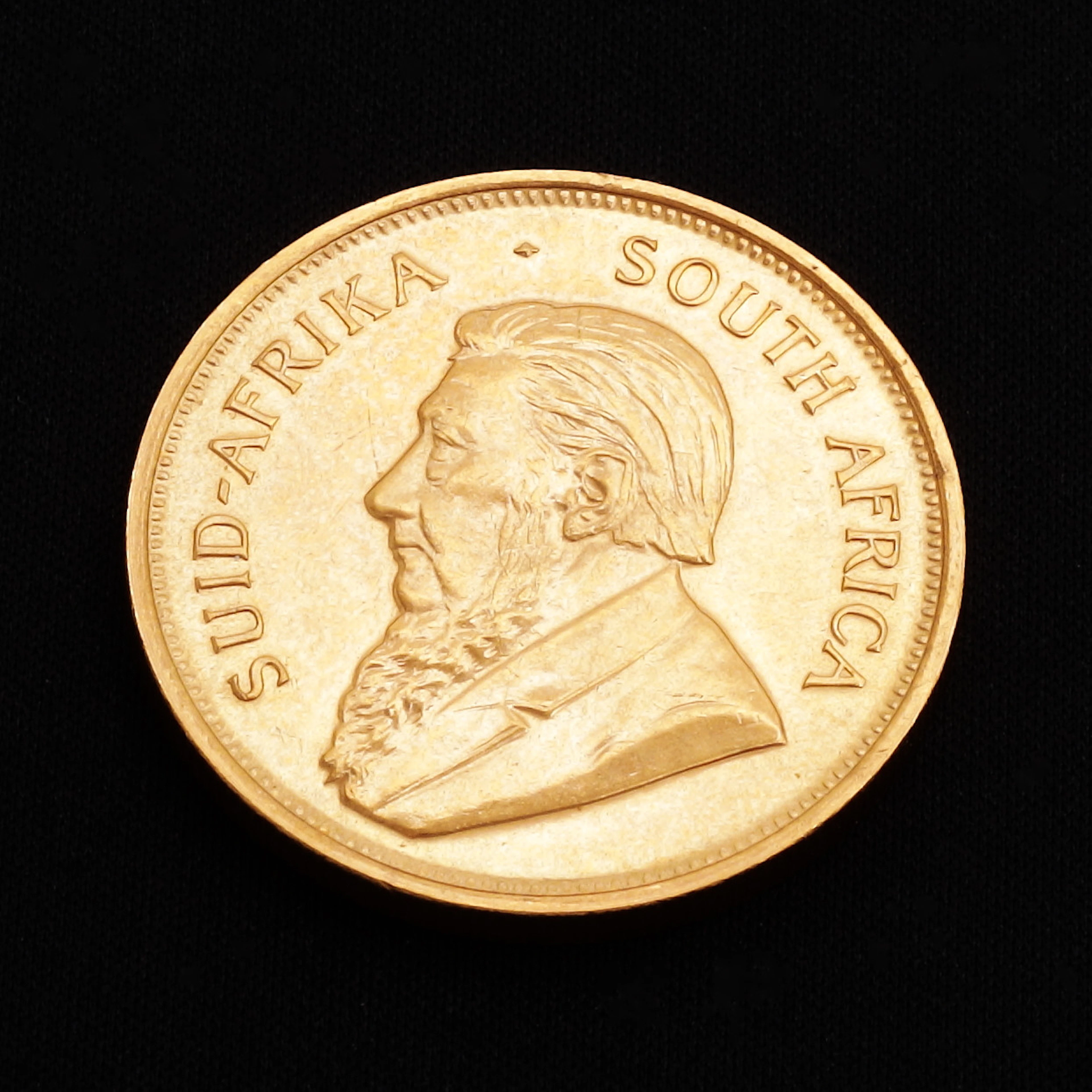 MYNT, guld 22k, Krügerrand, Sydafrika 1974, vikt 33,91 gram.