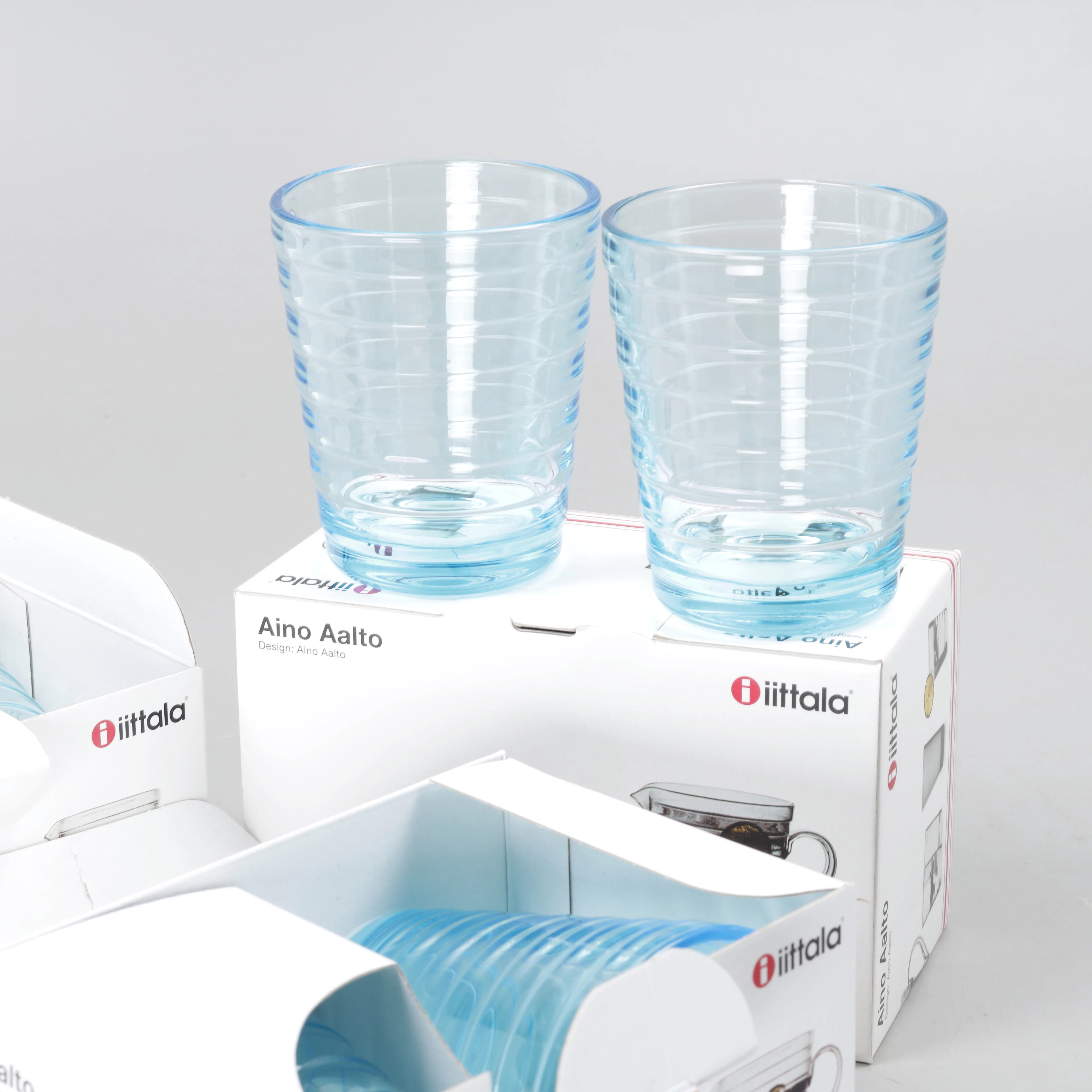 AINO AALTO. "Aqua", dricksglas, 6 st, Iittala, Finland.