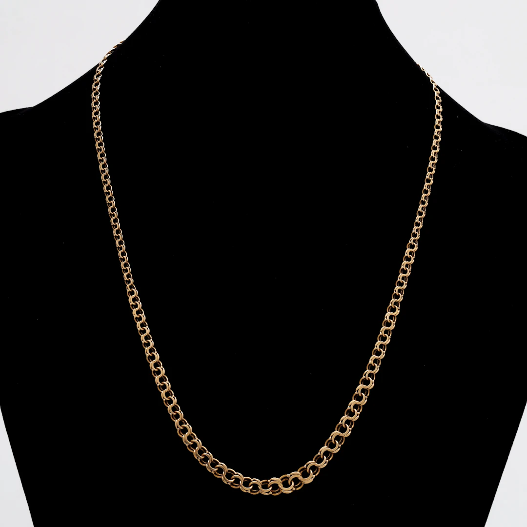 HALSBAND, guld 18k, doserad bismarck, Andrens Guldvaror, Köping 1963