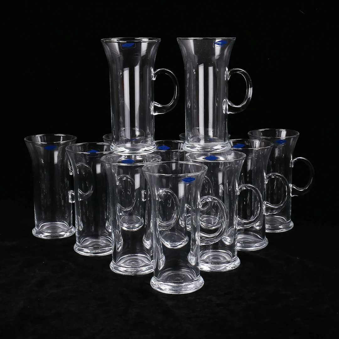 HEIKKI ORVOLA. Irish coffee-glas, 12 st, Nuutajärvi.