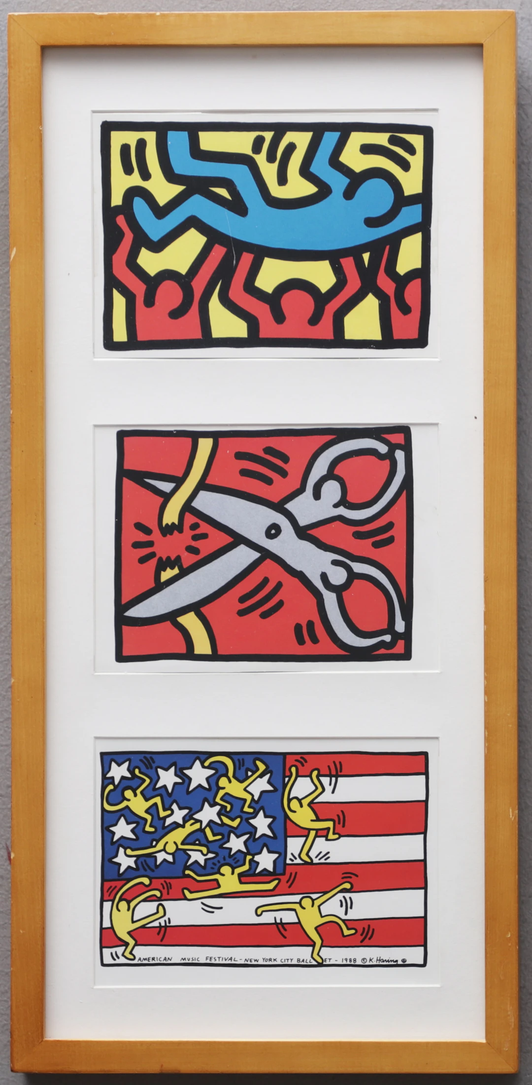 KEITH HARING. "American Music Festival". Triptyk, 1988.