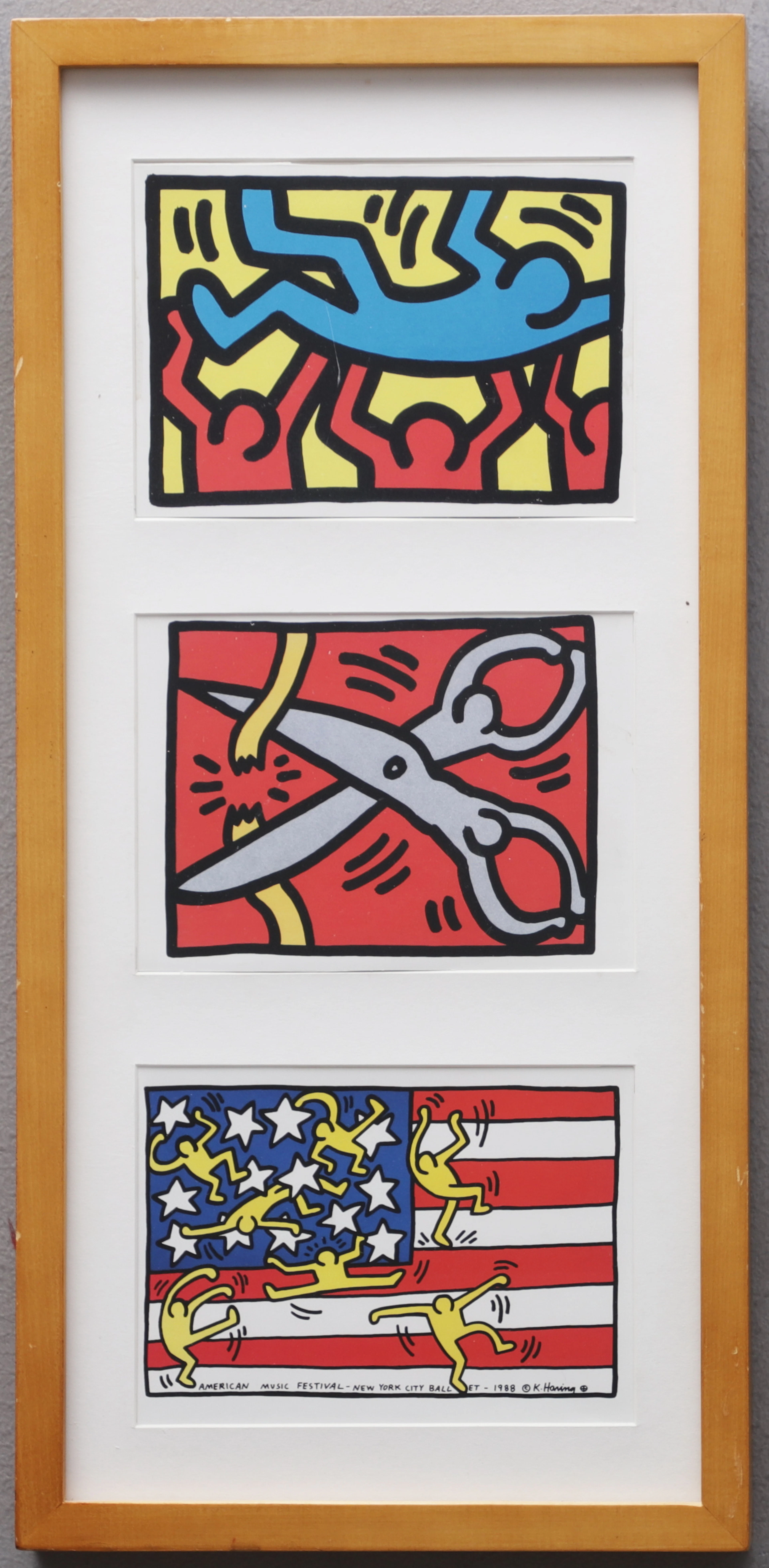 KEITH HARING. "American Music Festival". Triptyk, 1988.