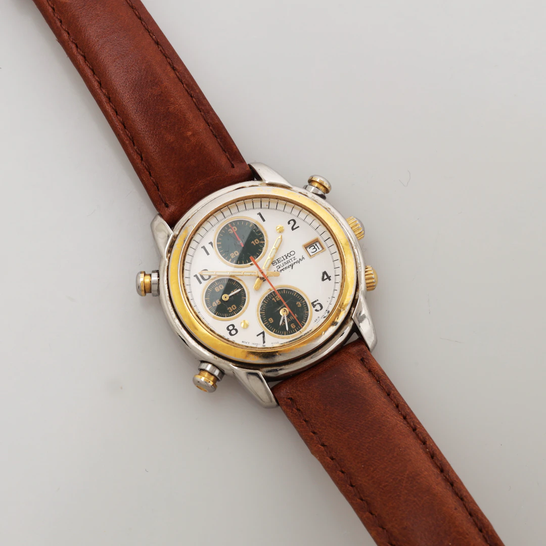 ARMBANDSUR, Seiko Quartz Chronograph.
