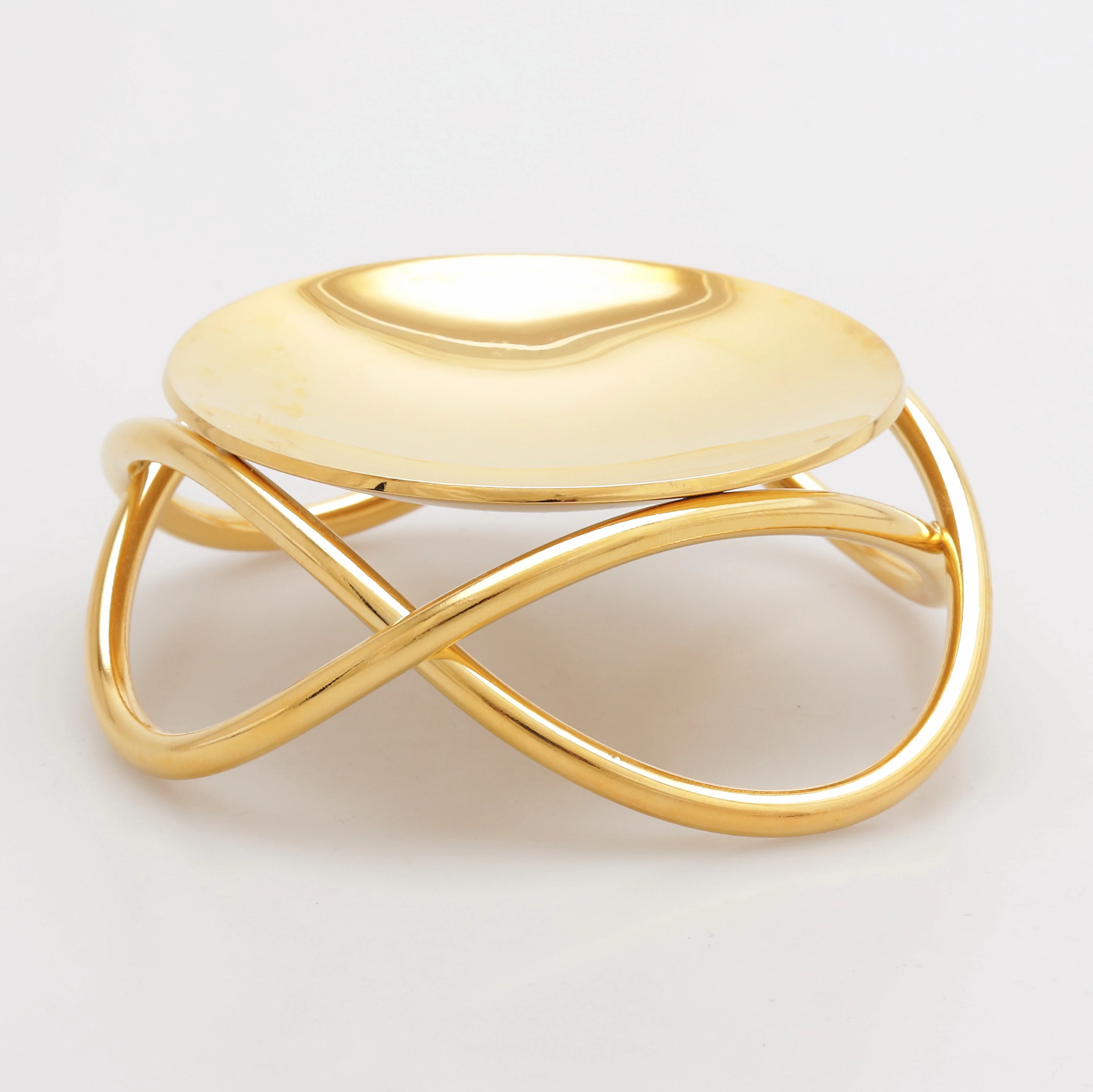 MARIE BERNTSEN. Ljusstake, "Season", förgyllt stål, Georg Jensen, Danmark.