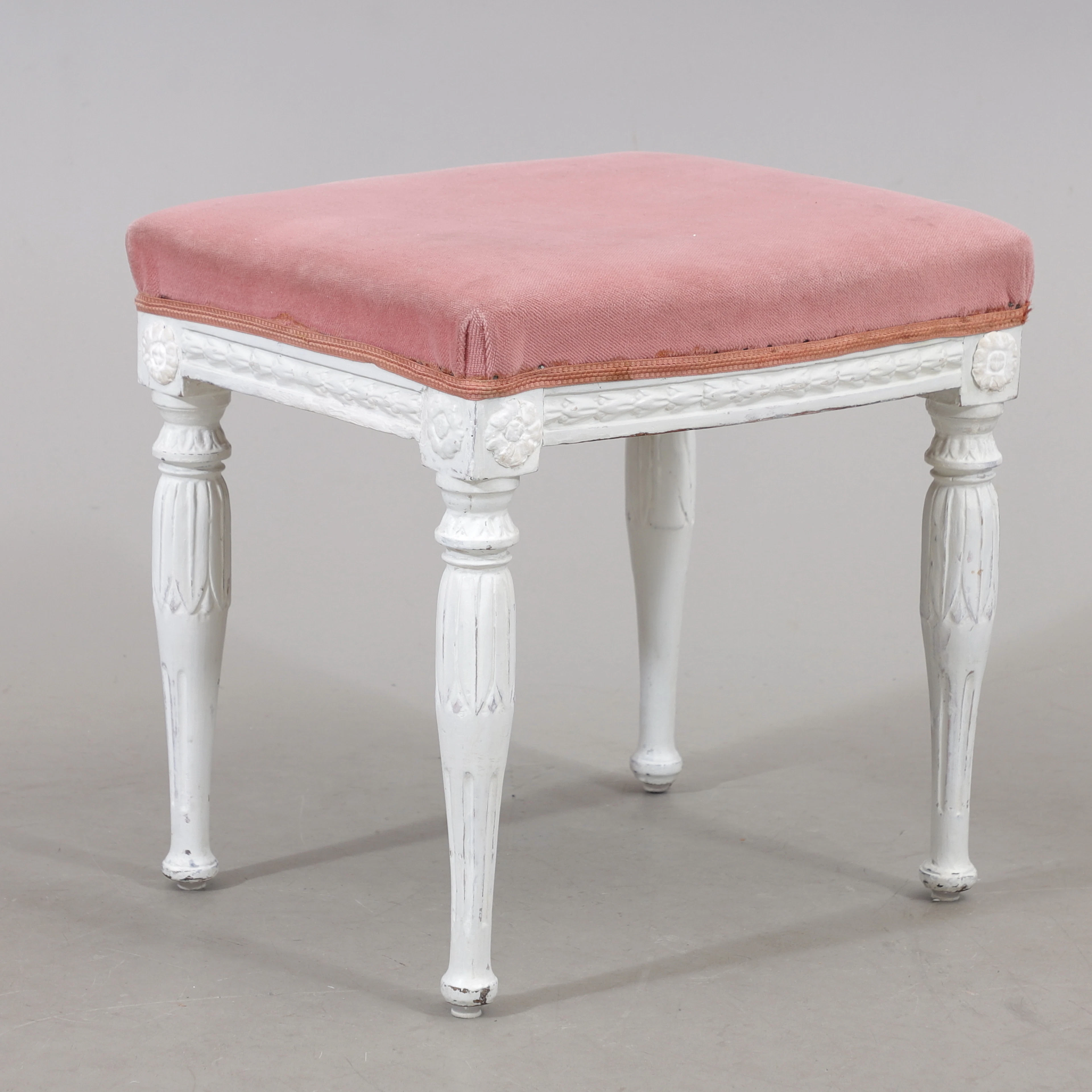 TABURETT, sengustaviansk, 1700/1800-tal.