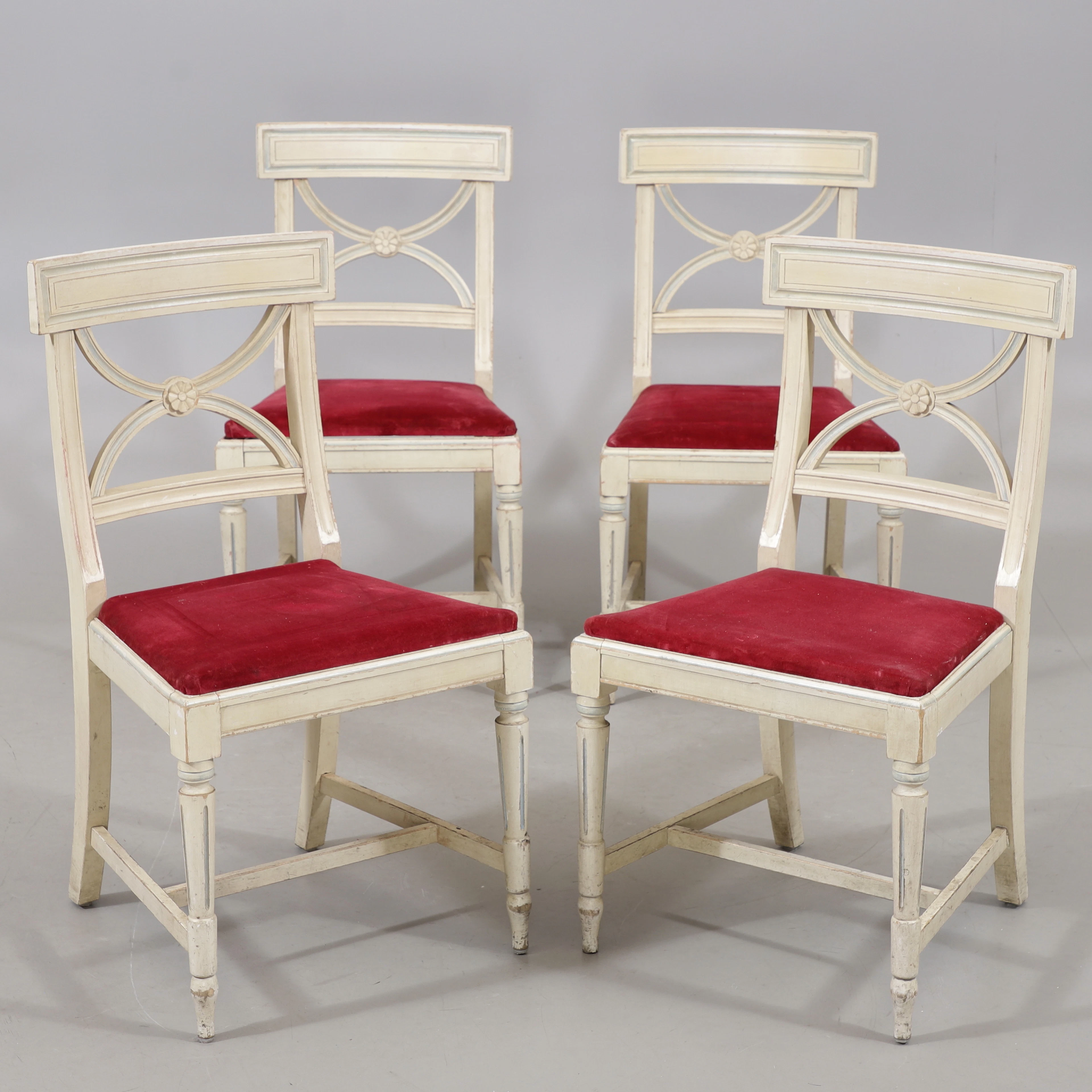 STOLAR, 4 st, gustaviansk stil, 1900-talets andra hälft.