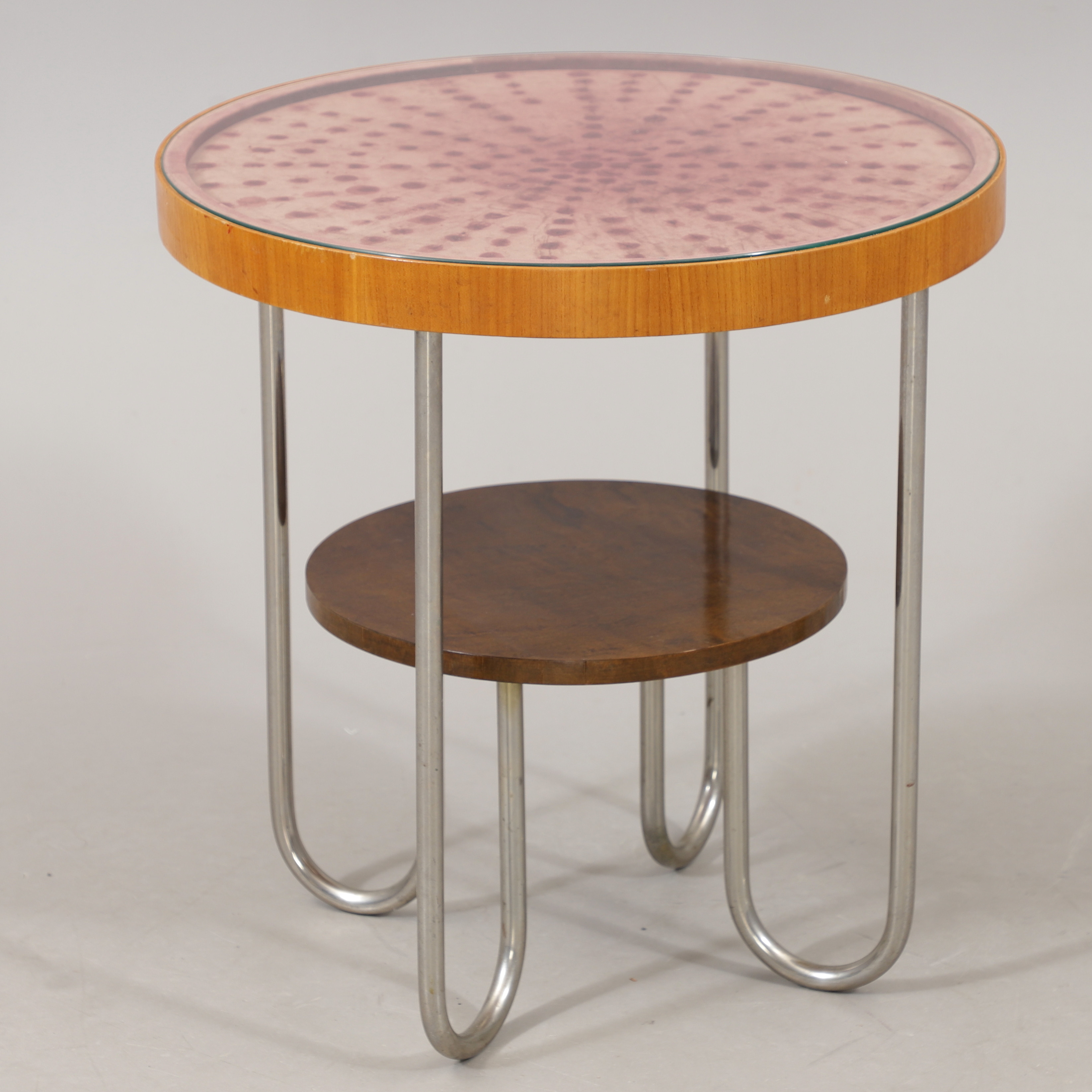 SOFFBORD MED GLASSKIVA, art deco, 1900-talets första hälft.
