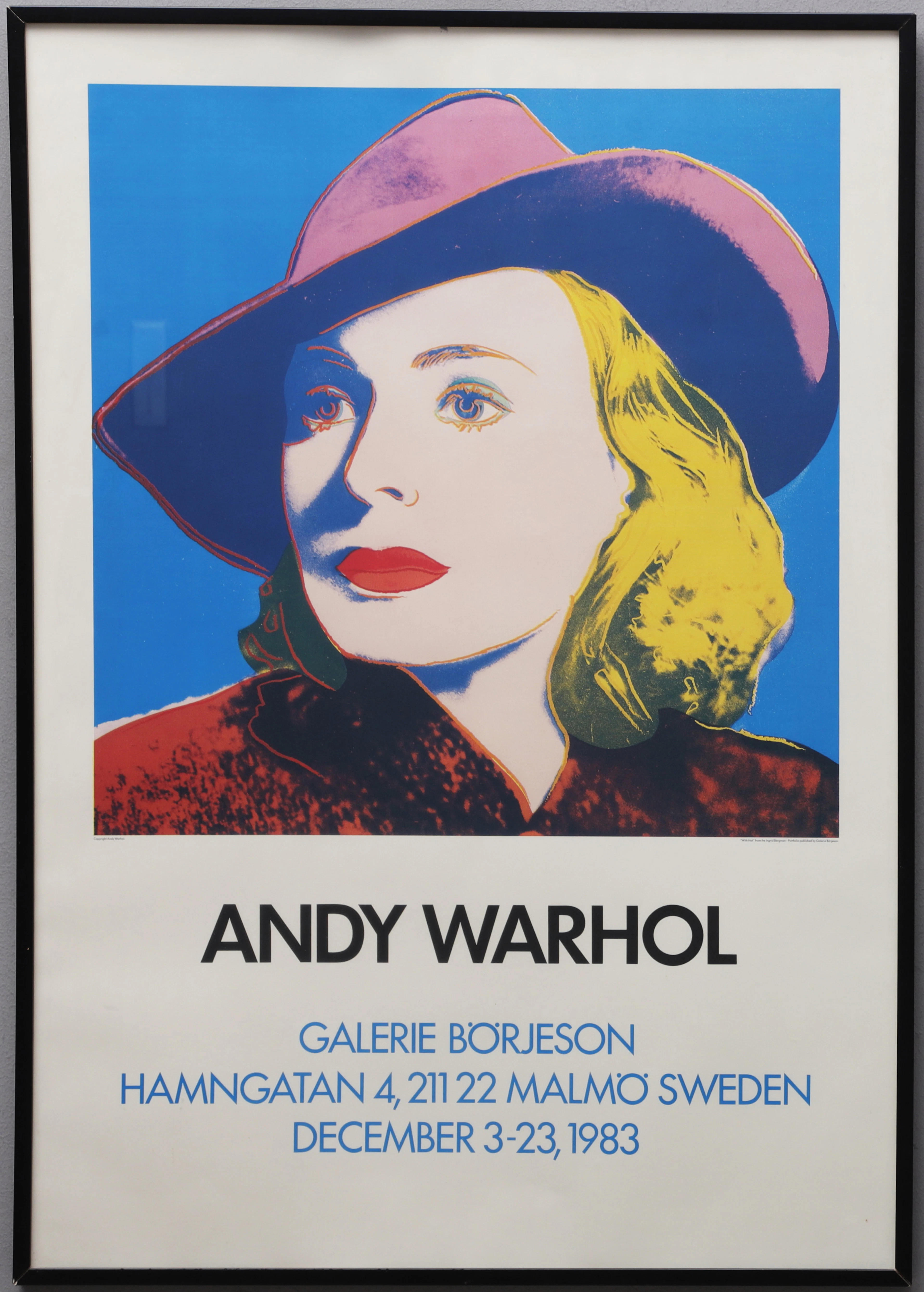 ANDY WARHOL. Utställningsaffisch, Malm 1983.