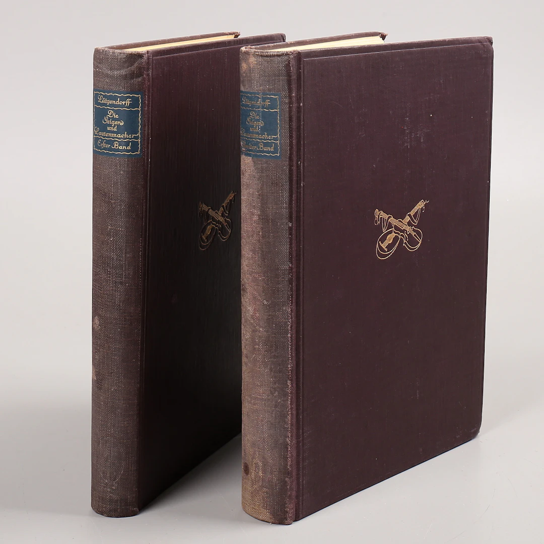DIE GEIGEN UND LAUTENMACHER, 2 st böcker, Lütgendorff, 1922.